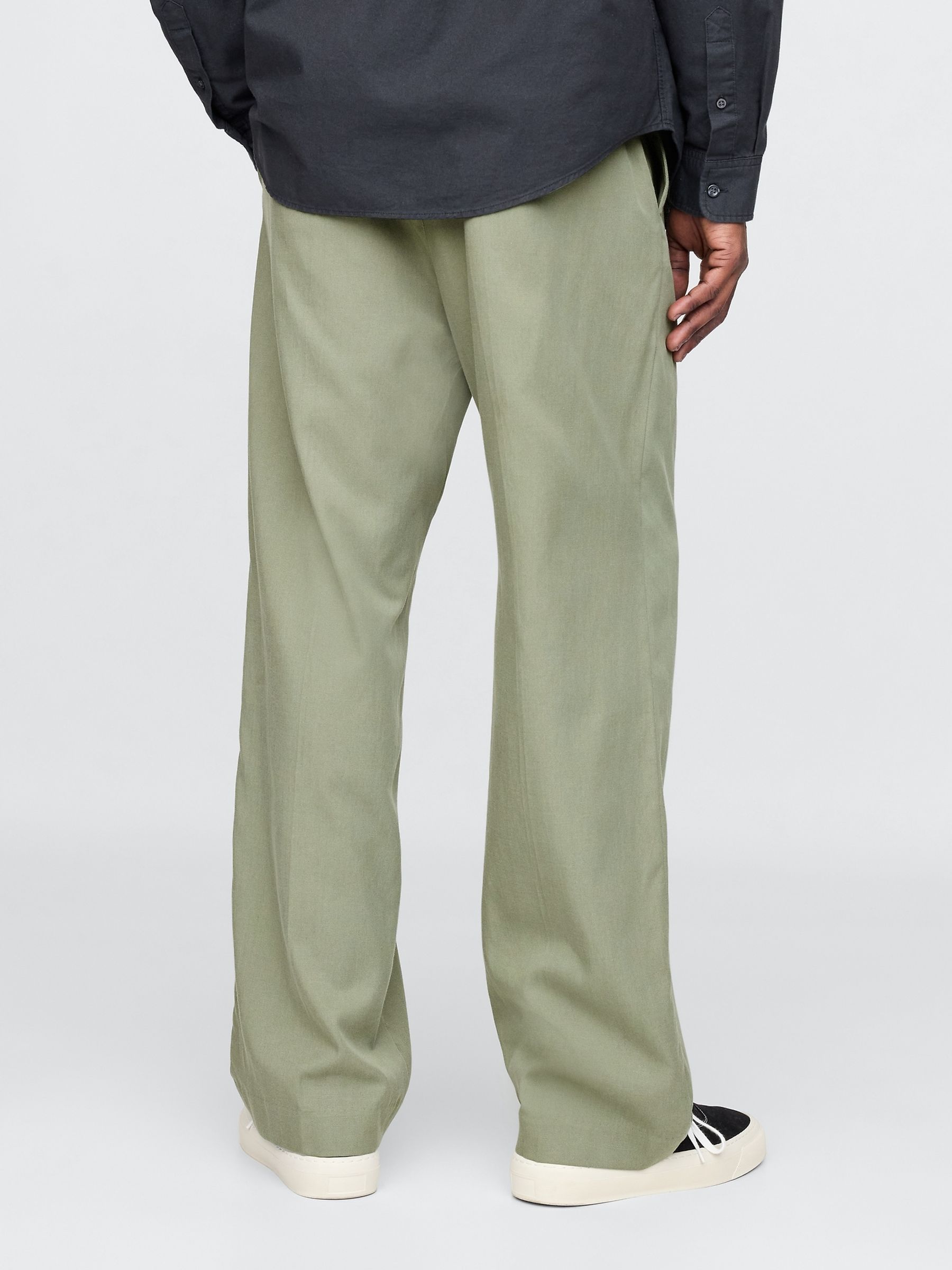 Green UltraSoft Pleated Trousers - Image 2 of 6