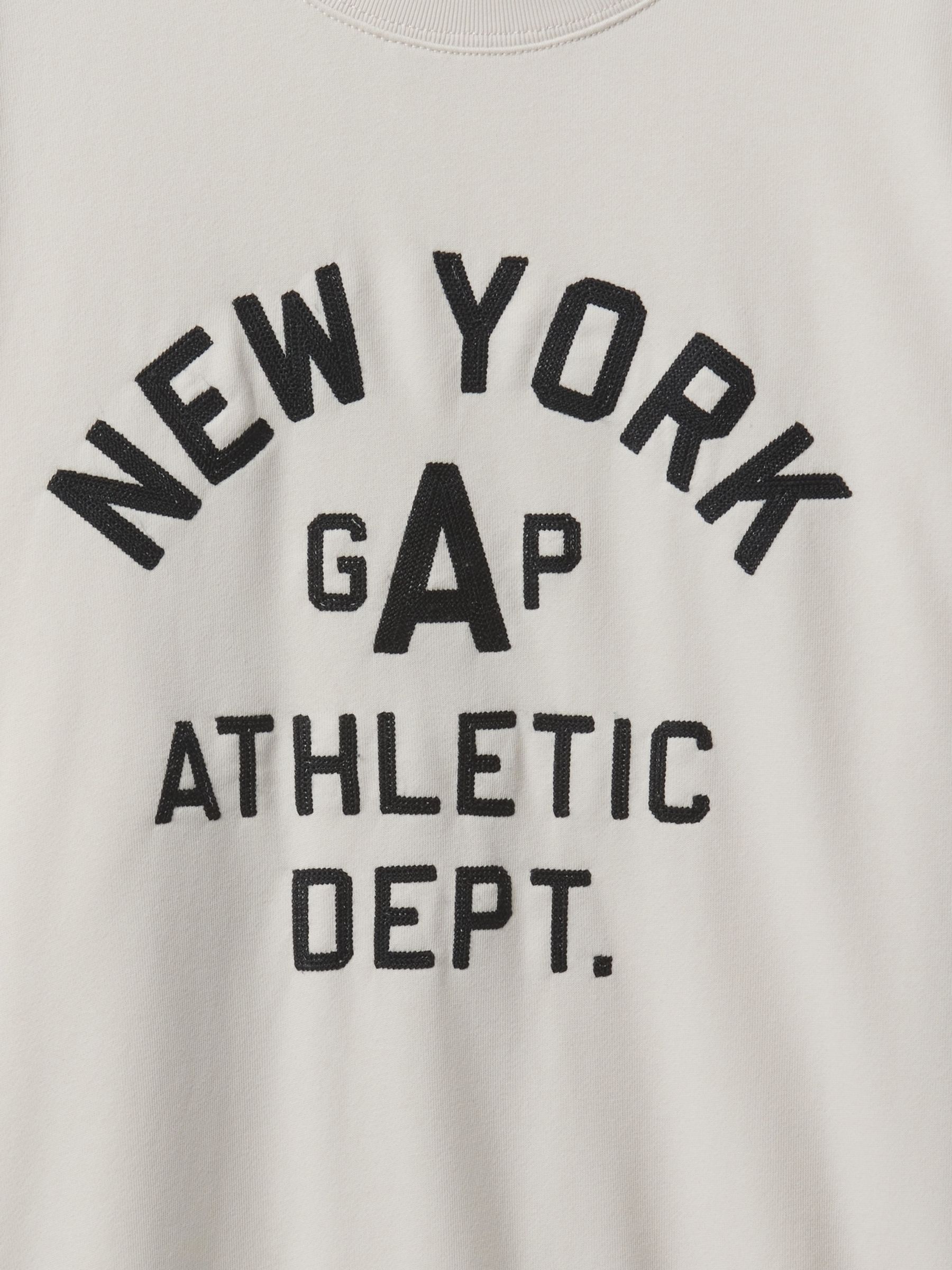 Beige Vintage Soft New York Athletic Logo Sweatshirt - Image 4 of 4