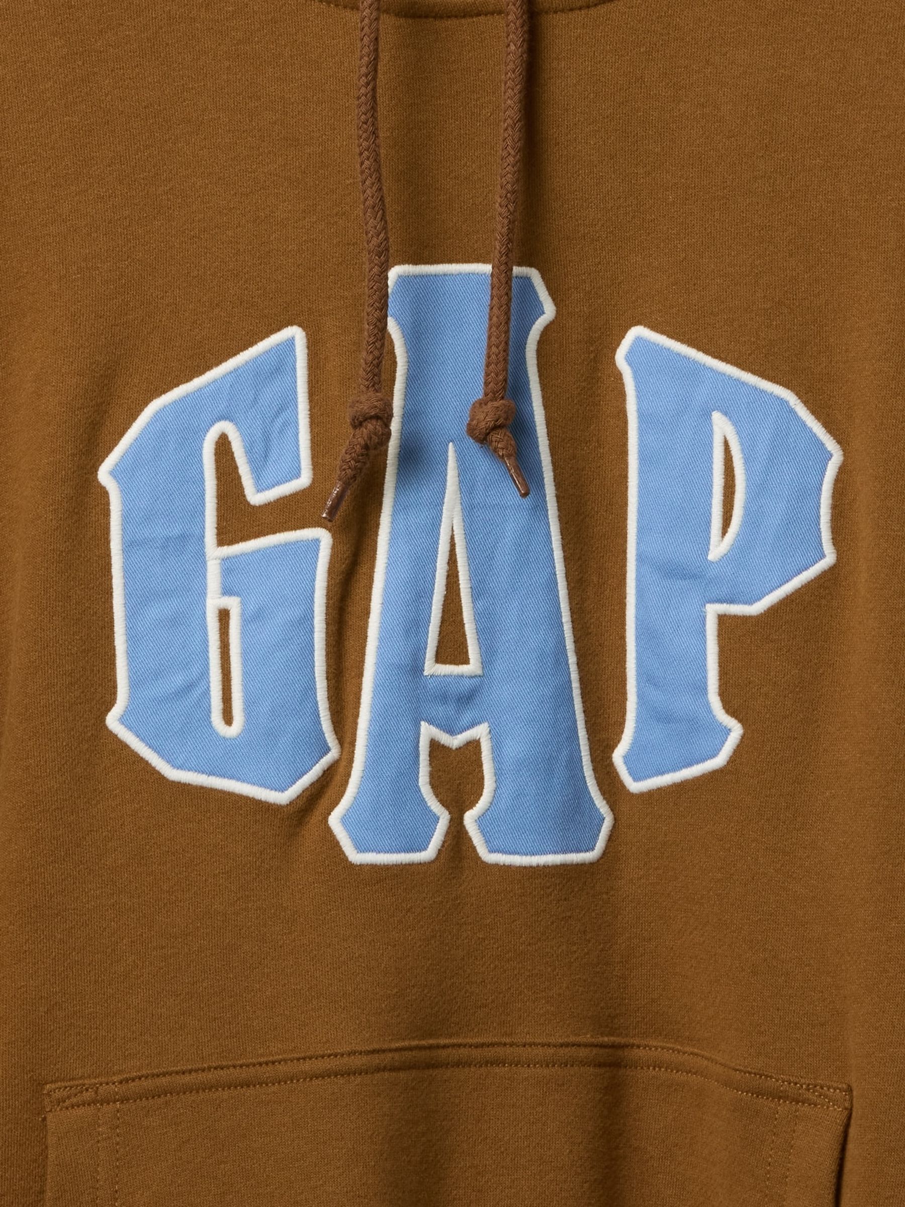 Brown Vintage Soft Oversized Logo Hoodie - Image 5 of 5