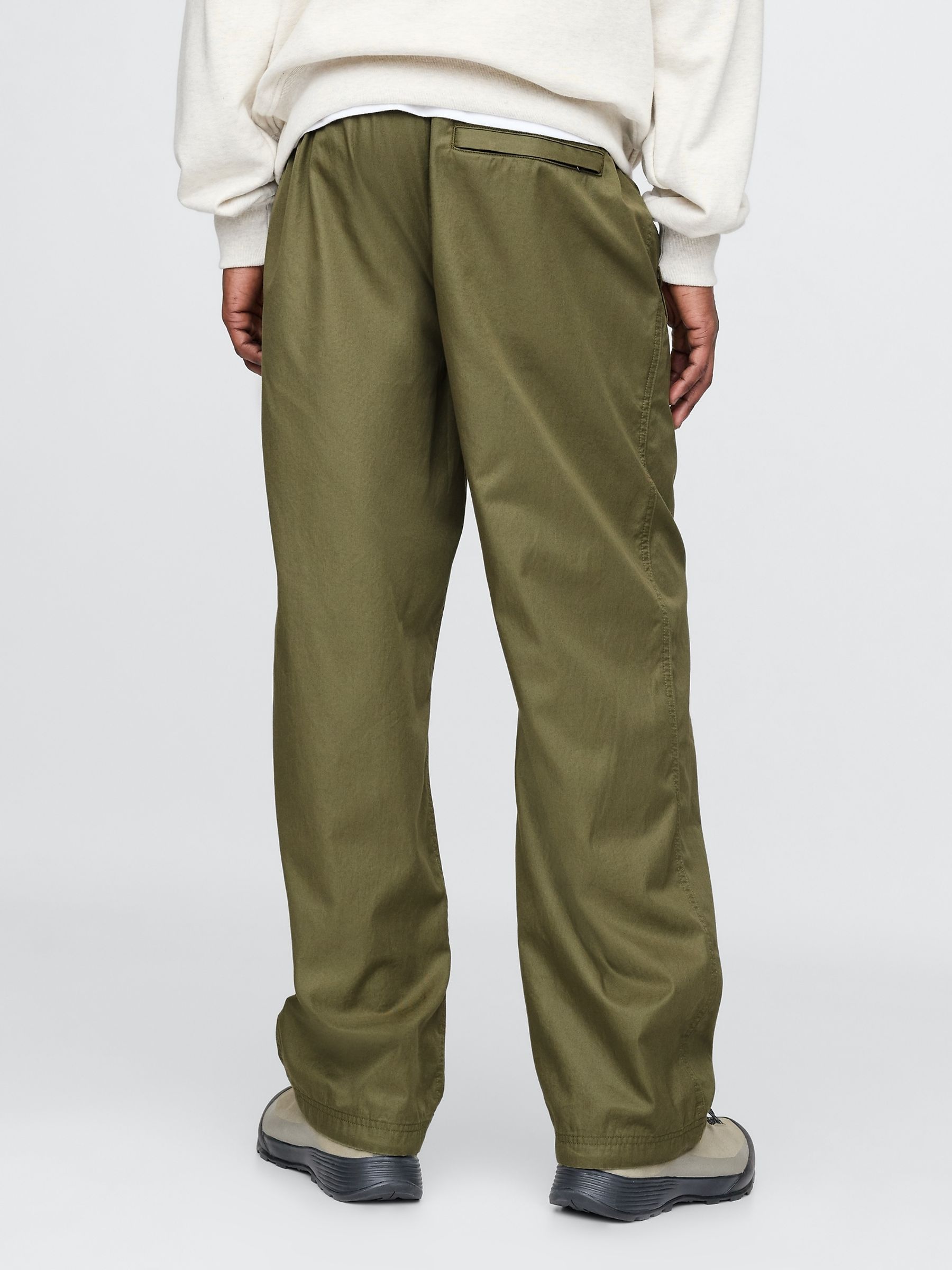 Green Soft Cotton Parachute Baggy Trousers - Image 2 of 5