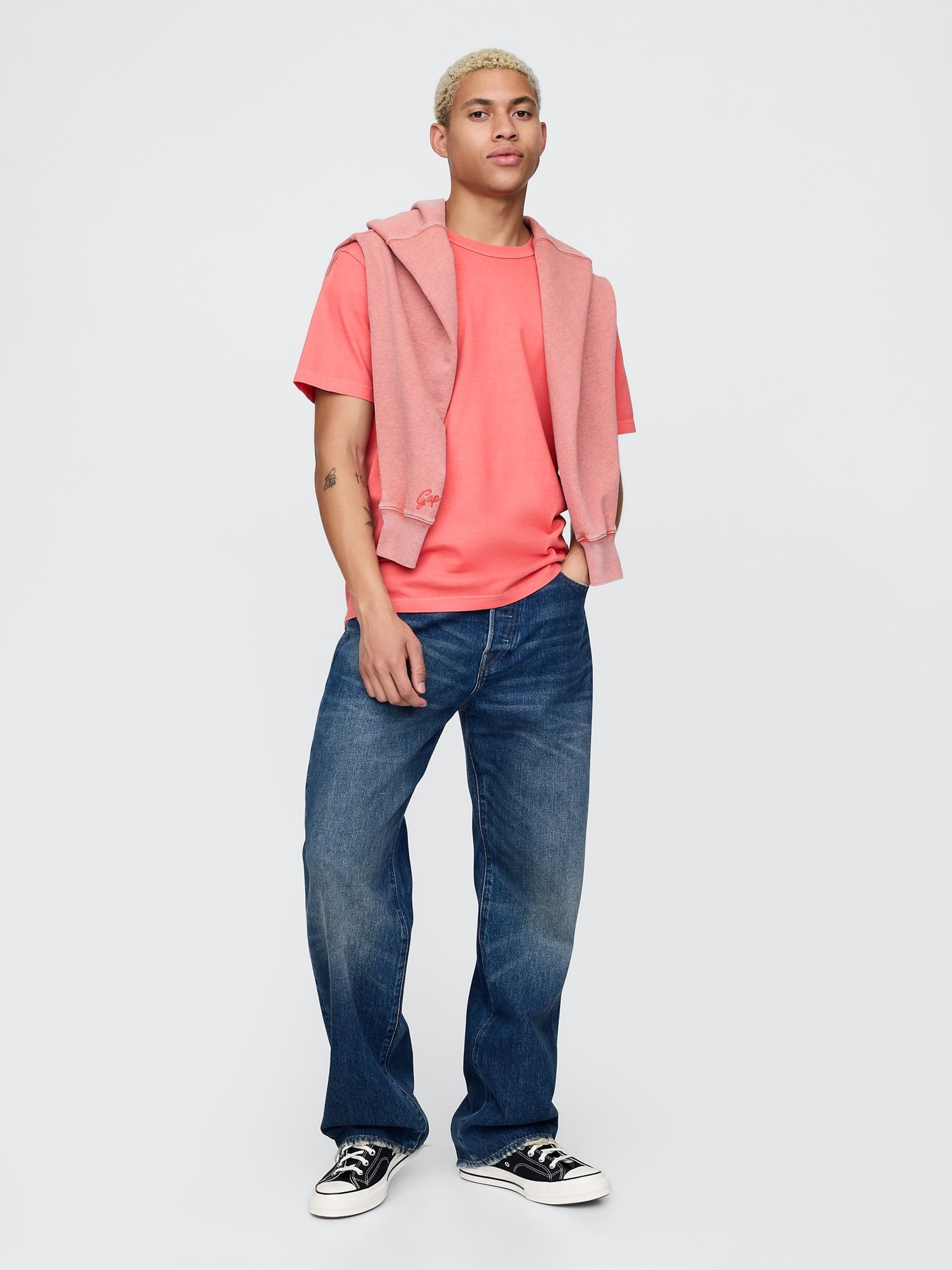 Red Original Short Sleeve Crew Neck T-Shirt - Image 3 of 5