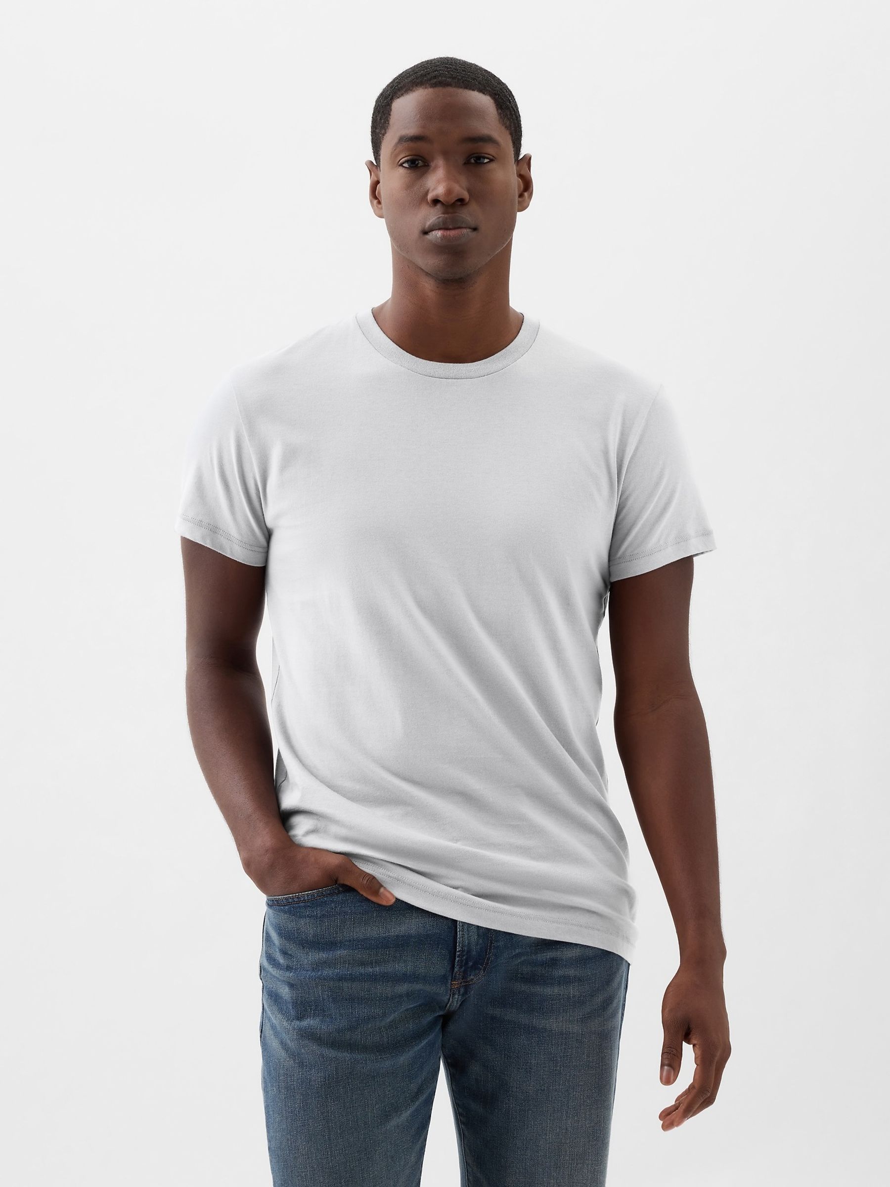 Multi / Black Crew Neck Short Sleeve T-Shirts 3 Pack - Image 4 of 4