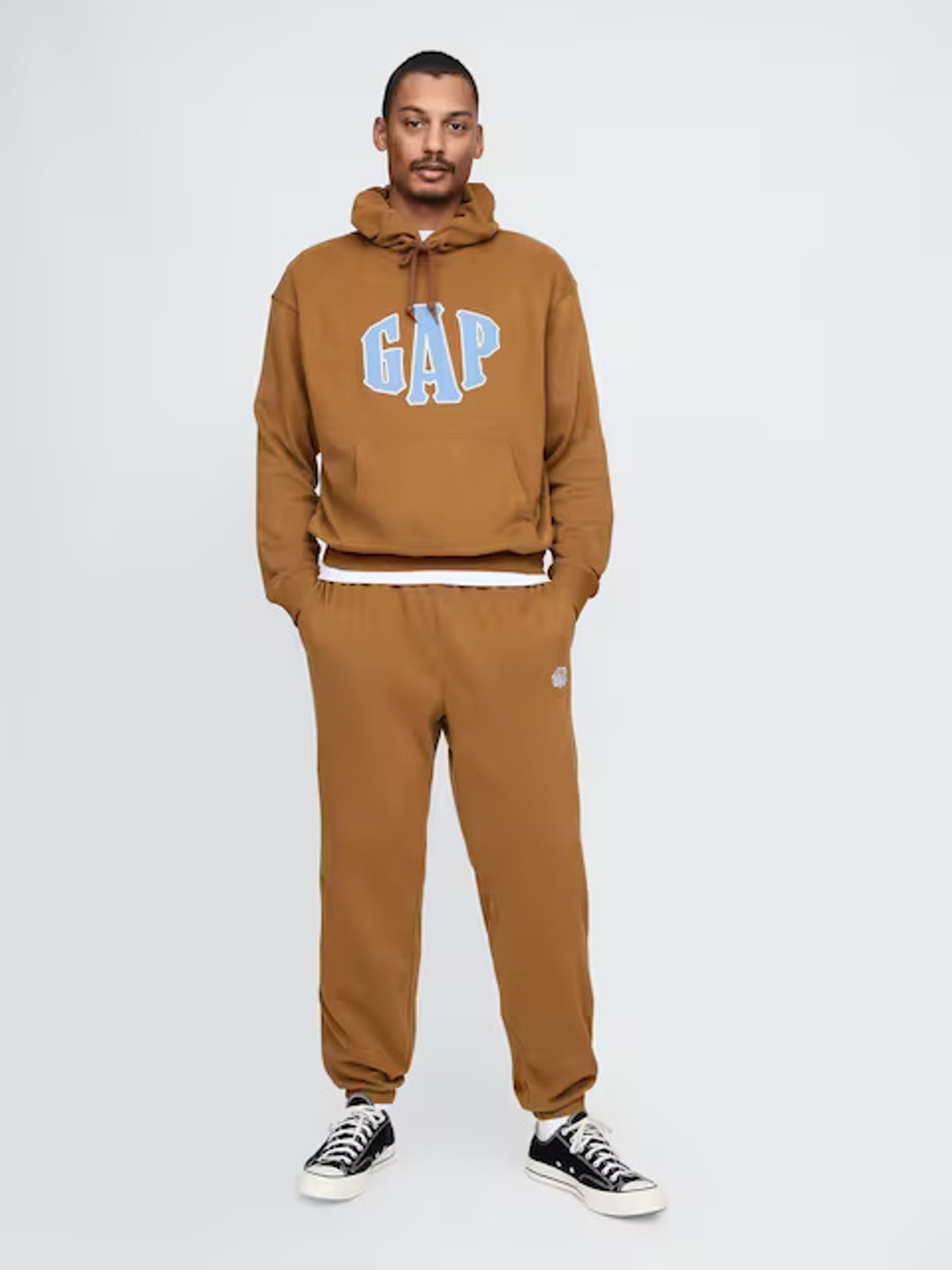 Brown Vintage Soft Joggers - Image 4 of 5