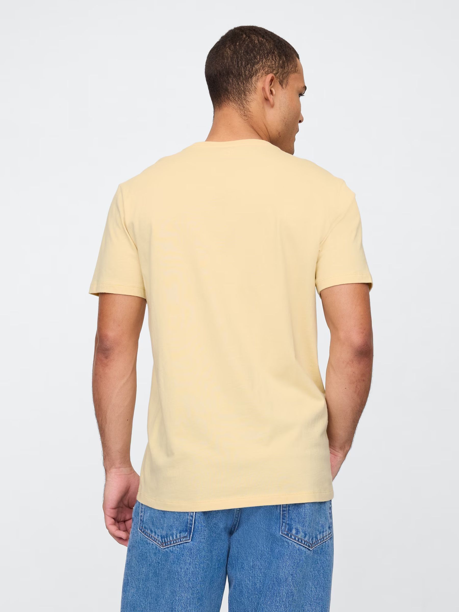 Yellow Everyday Logo 100% Cotton Crew Neck Short Sleeve T-Shirt - Image 2 of 4