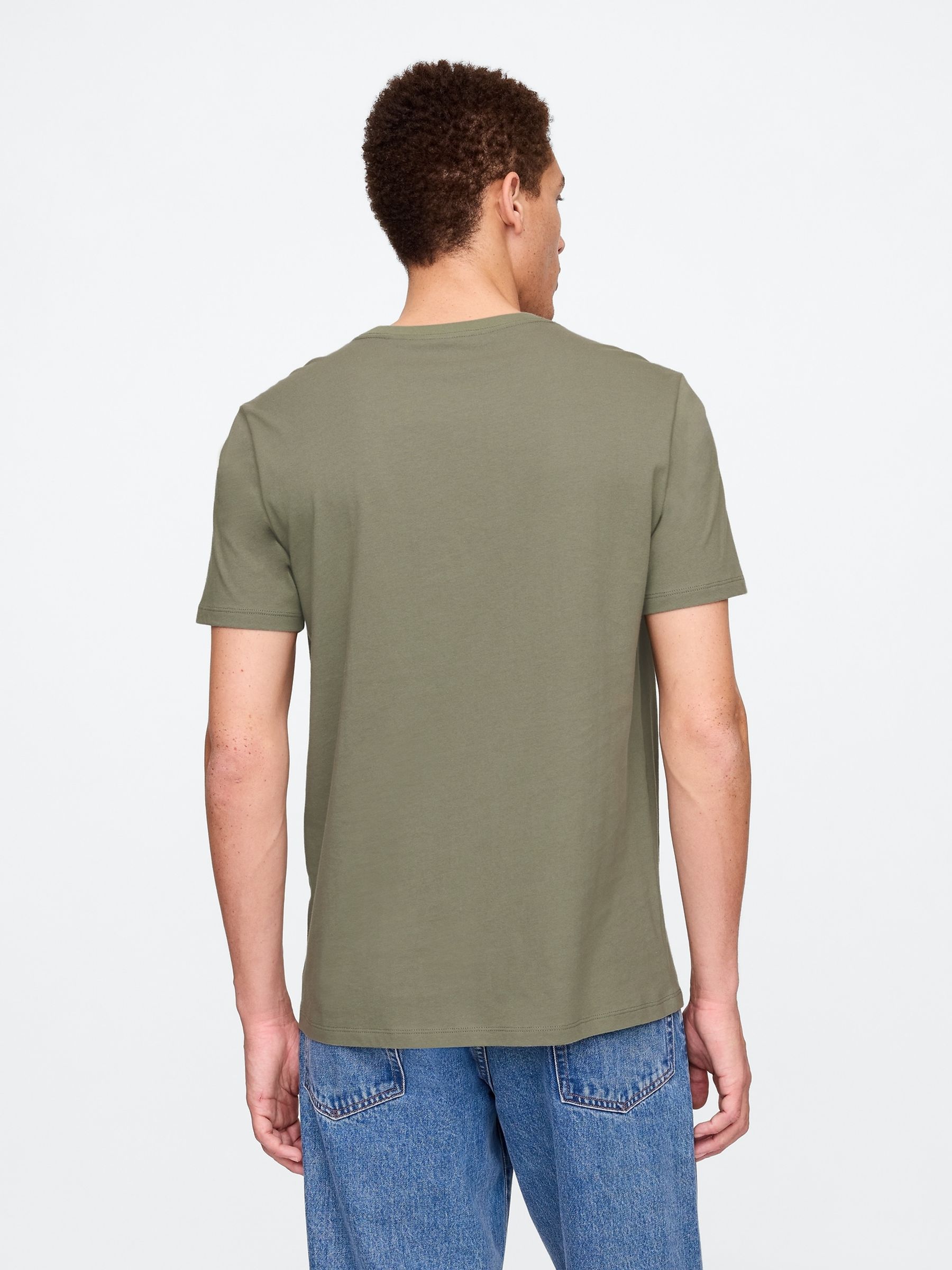 Green Everyday Logo 100% Cotton Crew Neck Short Sleeve T-Shirt - Image 2 of 5
