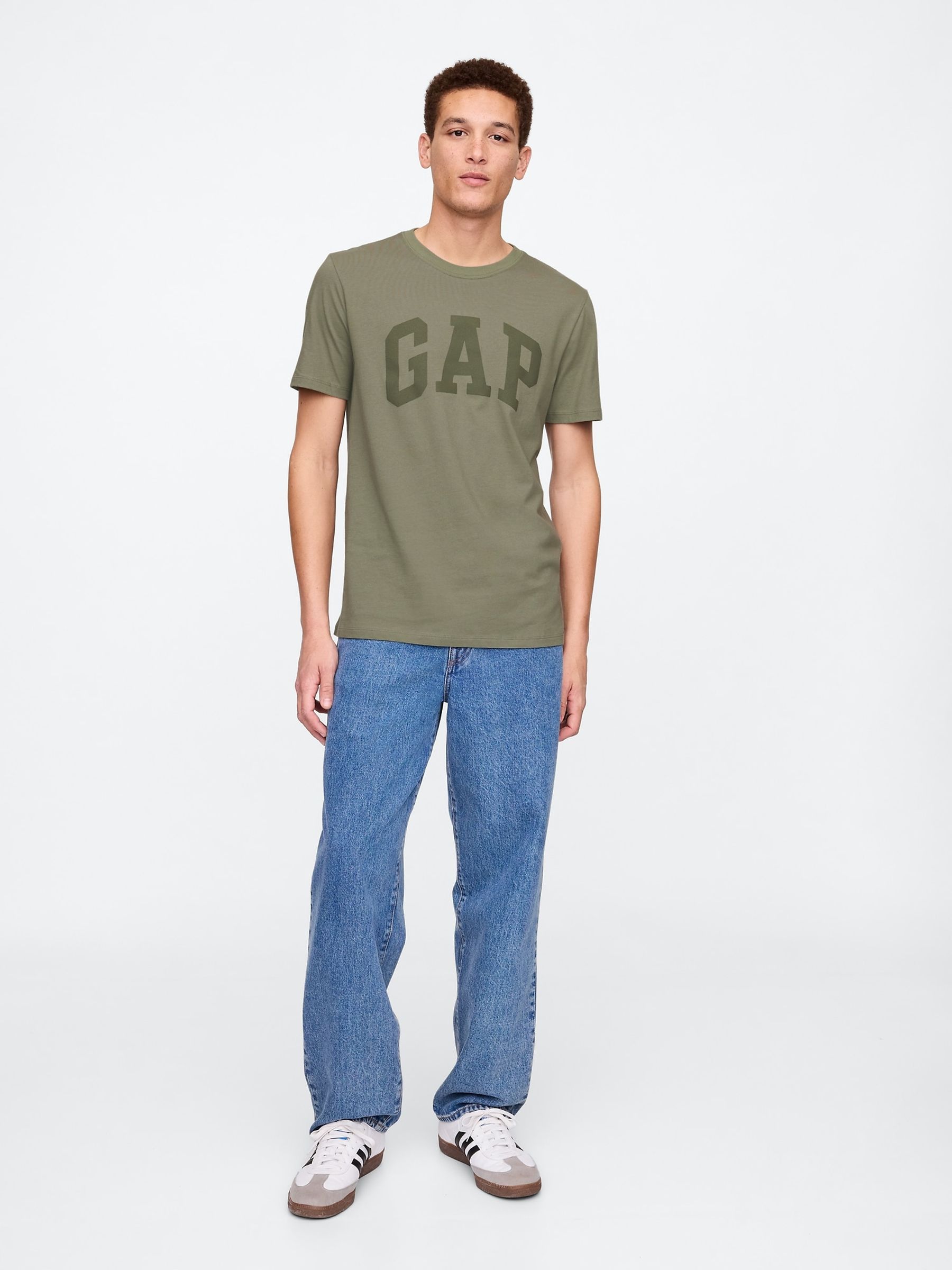 Green Everyday Logo 100% Cotton Crew Neck Short Sleeve T-Shirt - Image 3 of 5