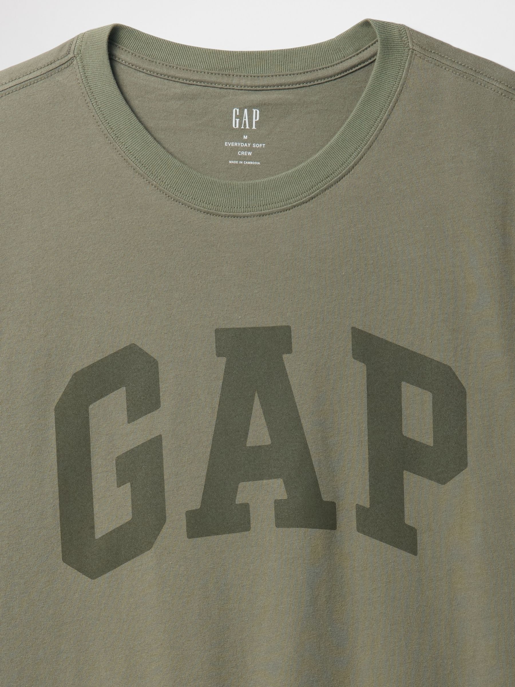 Green Everyday Logo 100% Cotton Crew Neck Short Sleeve T-Shirt - Image 5 of 5