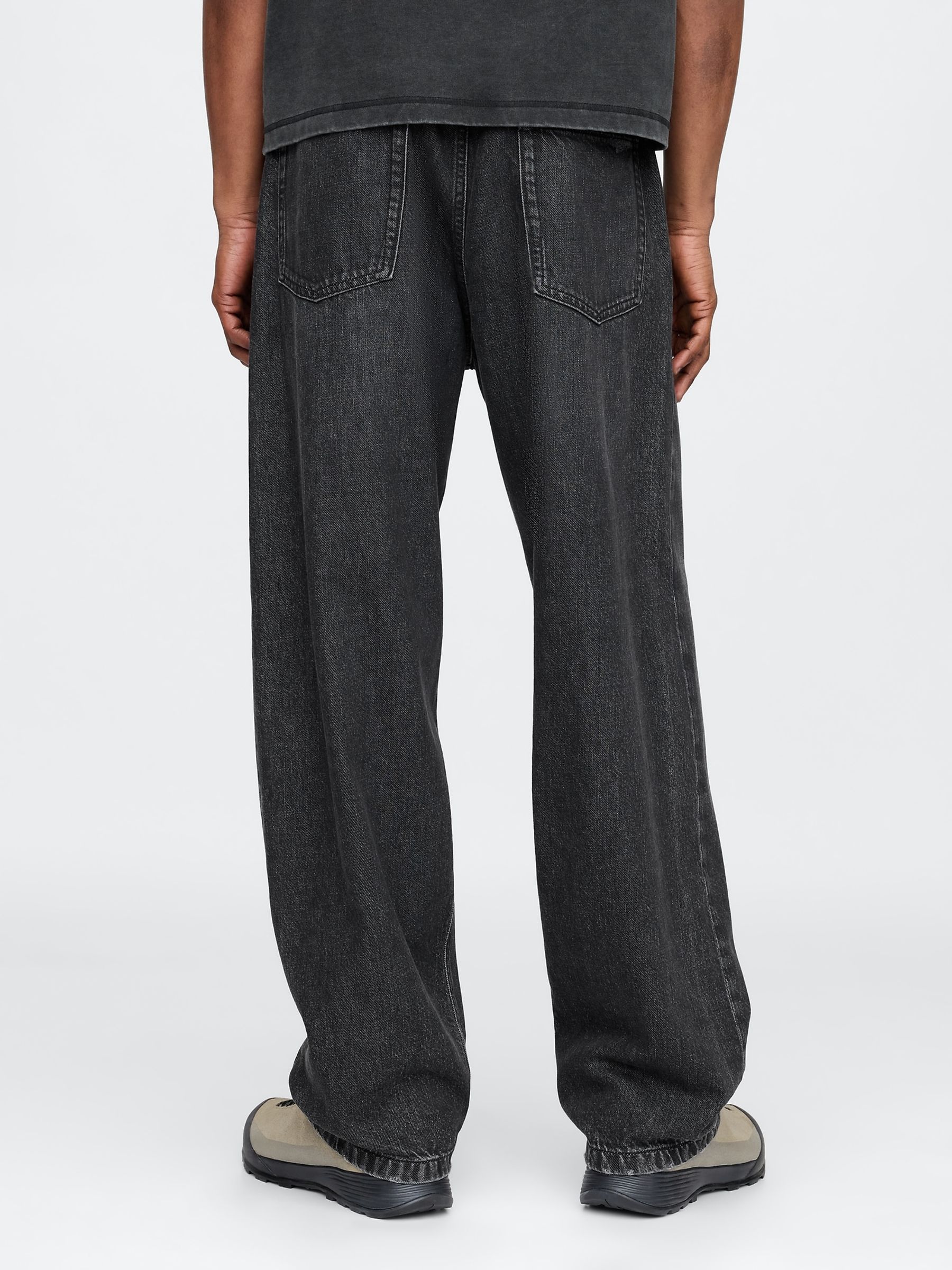 Black UltraSoft Baggy Jeans - Image 2 of 5