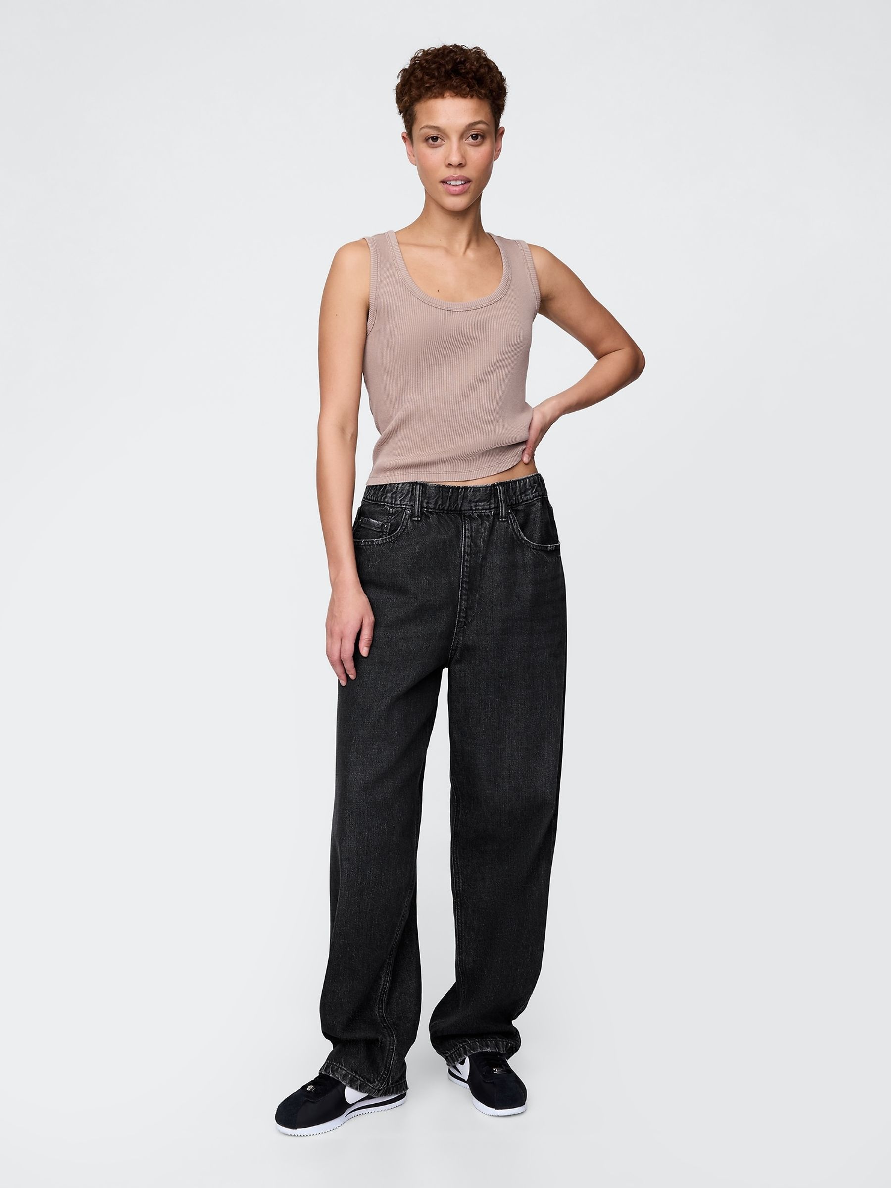 Black UltraSoft Baggy Jeans - Image 4 of 5