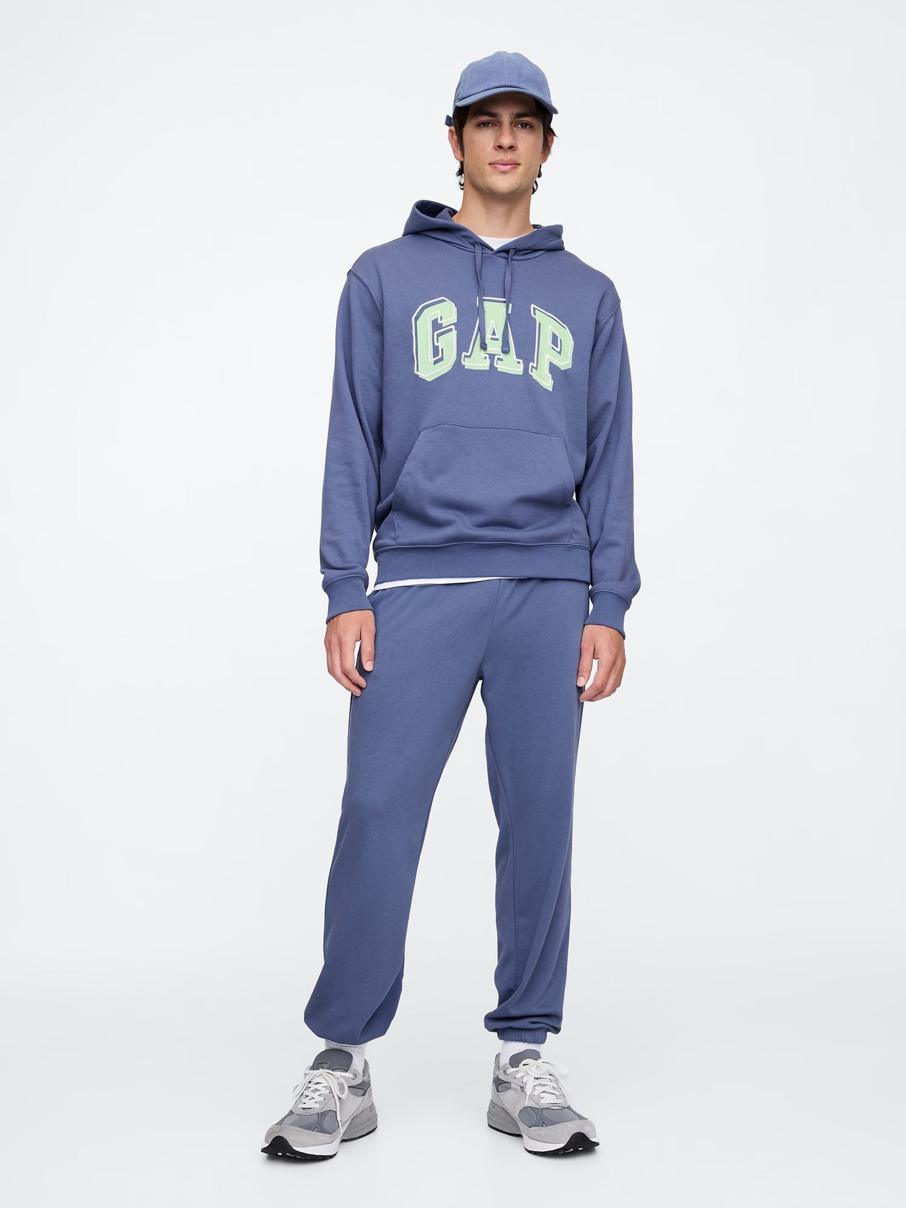 Blue Pullover Arch Logo Hoodie - Image 3 of 5