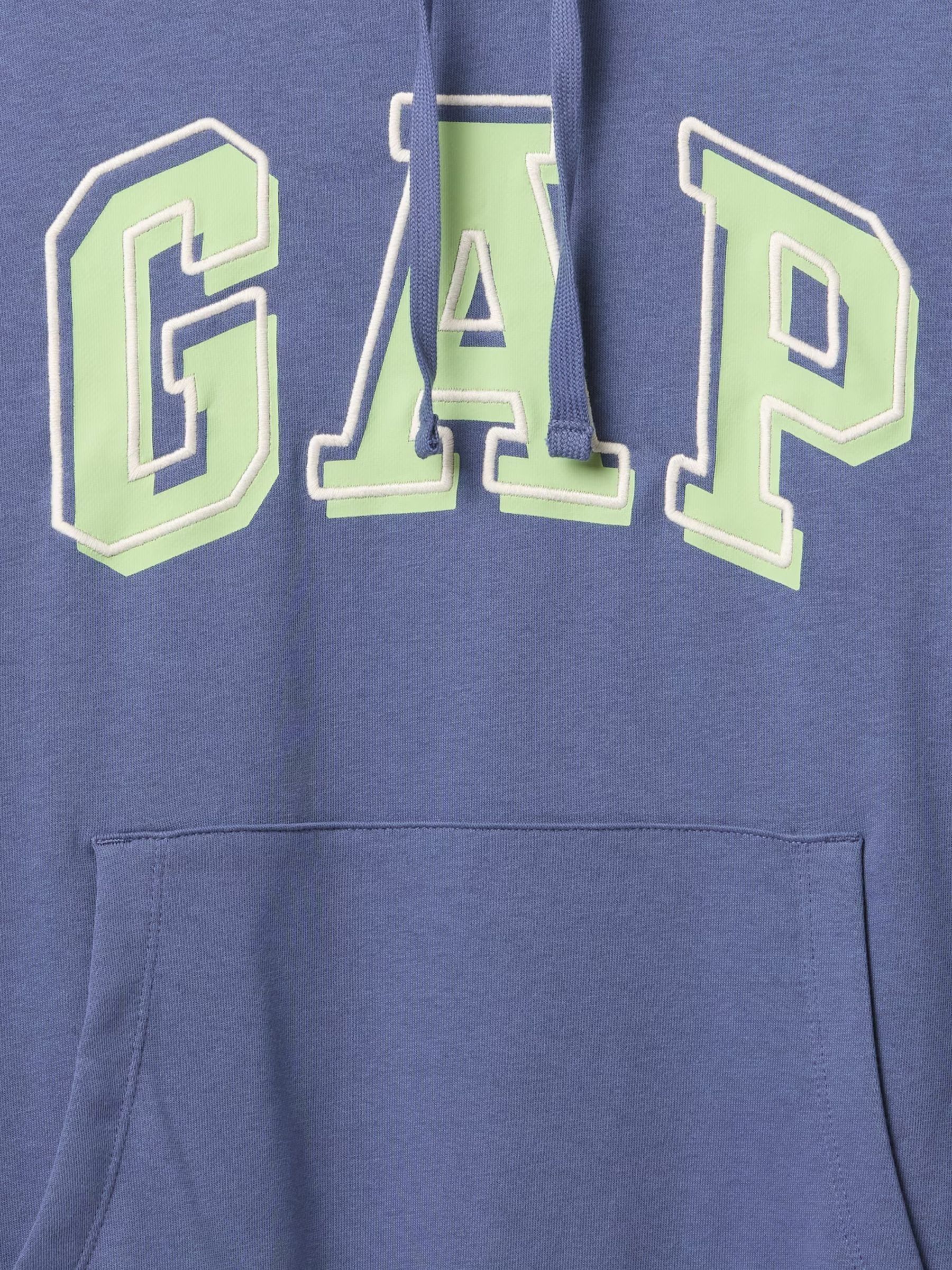 Blue Pullover Arch Logo Hoodie - Image 5 of 5
