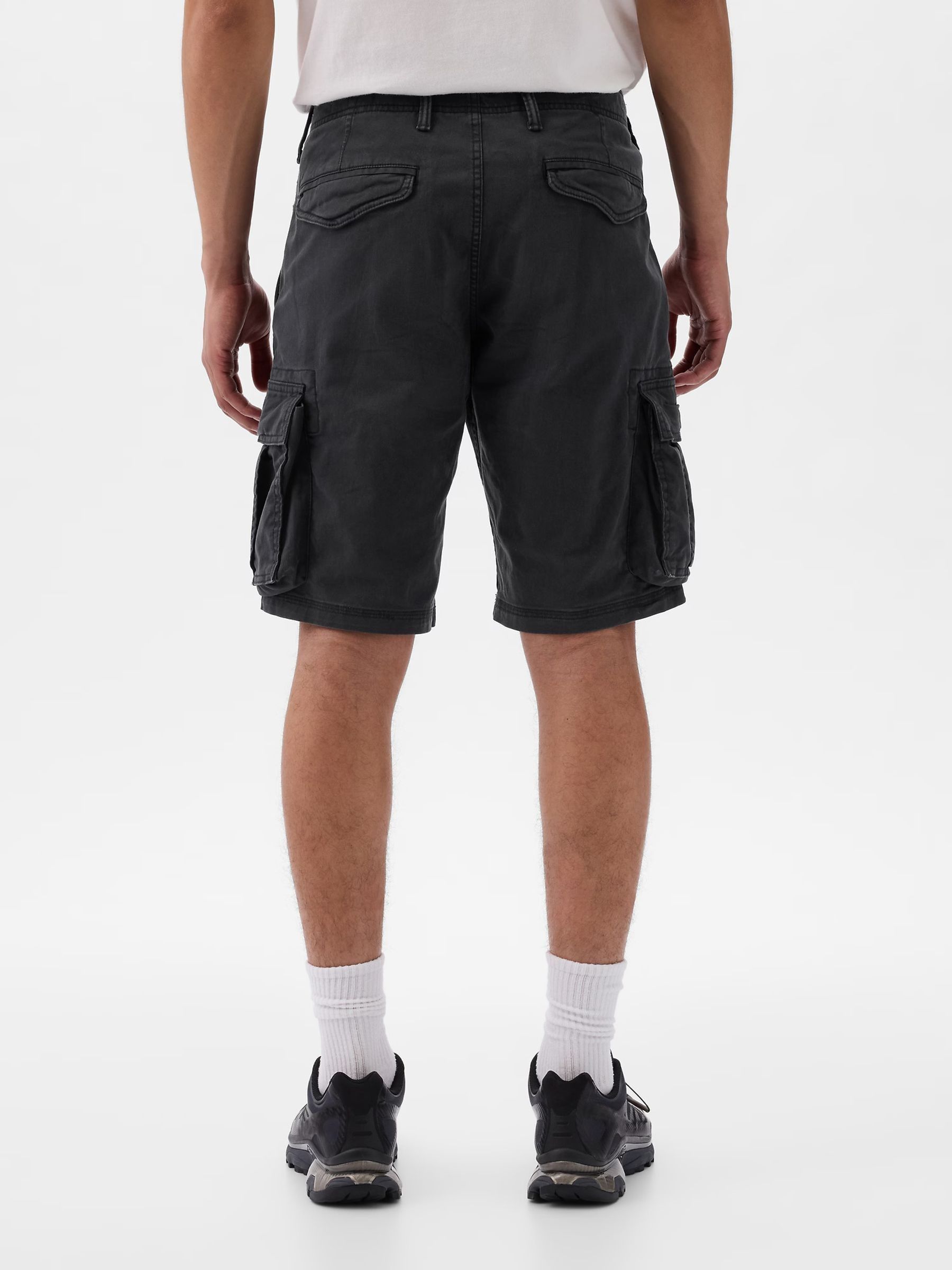 Black 11" Cargo Shorts - Image 2 of 5