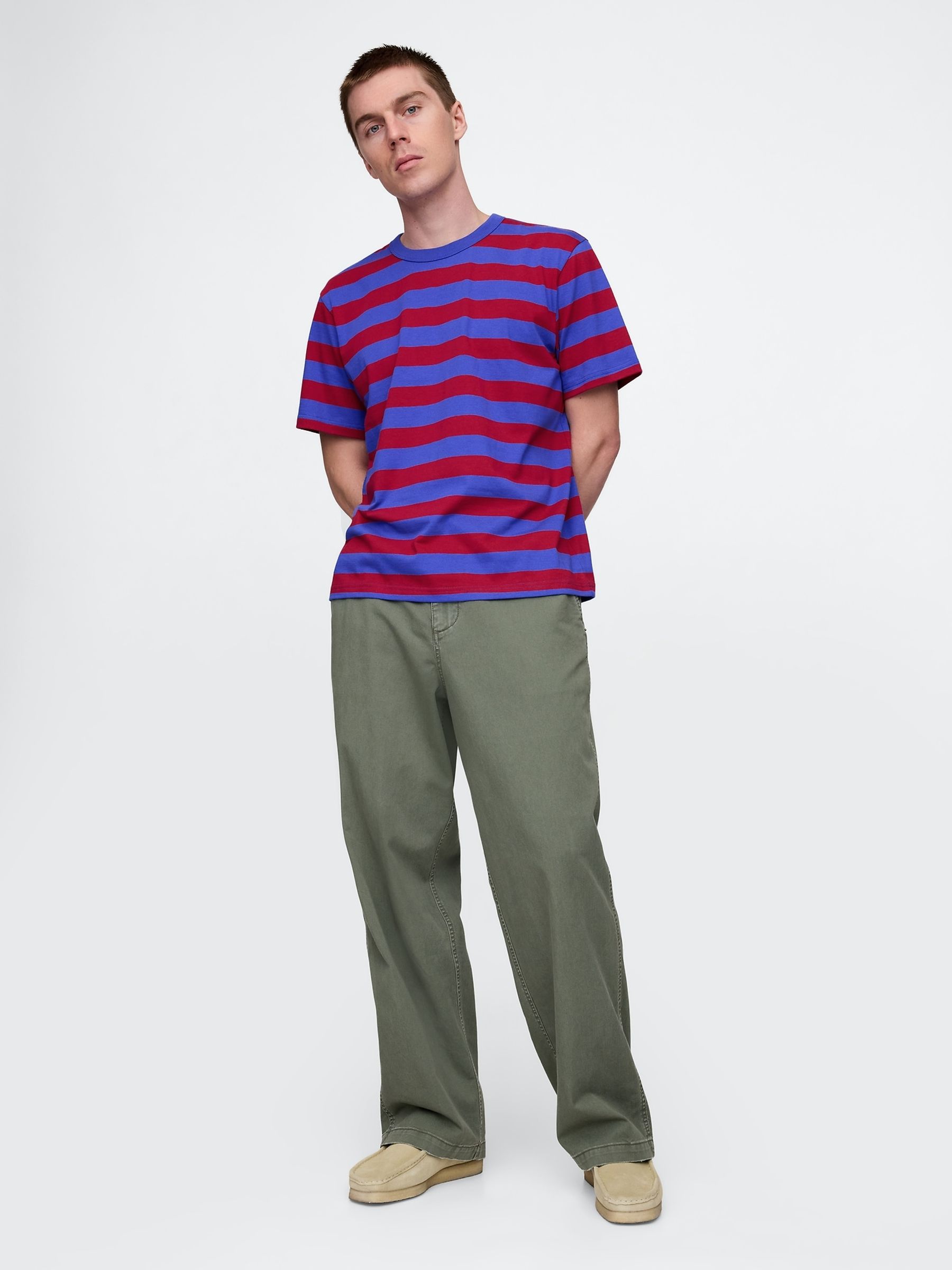 Red UltraSoft Original Cotton Short Sleeve T-Shirt - Image 3 of 5