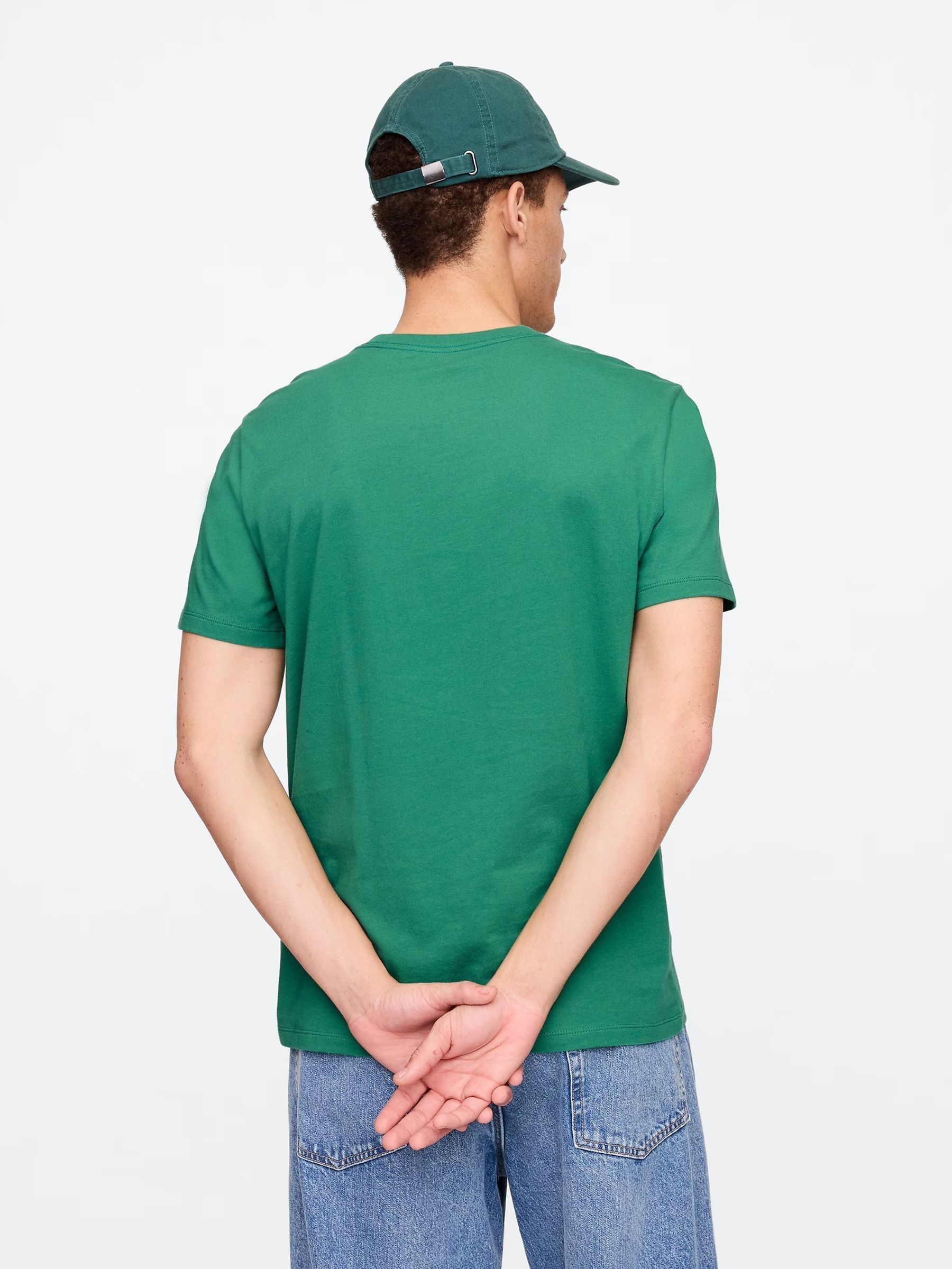 Green Everyday Soft Crew Neck T-Shirt - Image 2 of 5 Green Everyday Soft Crew Neck T-Shirt - Image 2 of 5