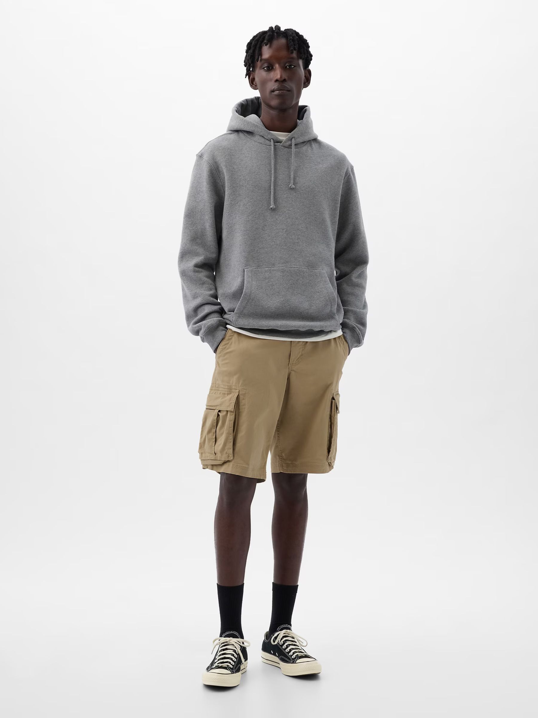 Beige 11" Cargo Shorts - Image 1 of 5