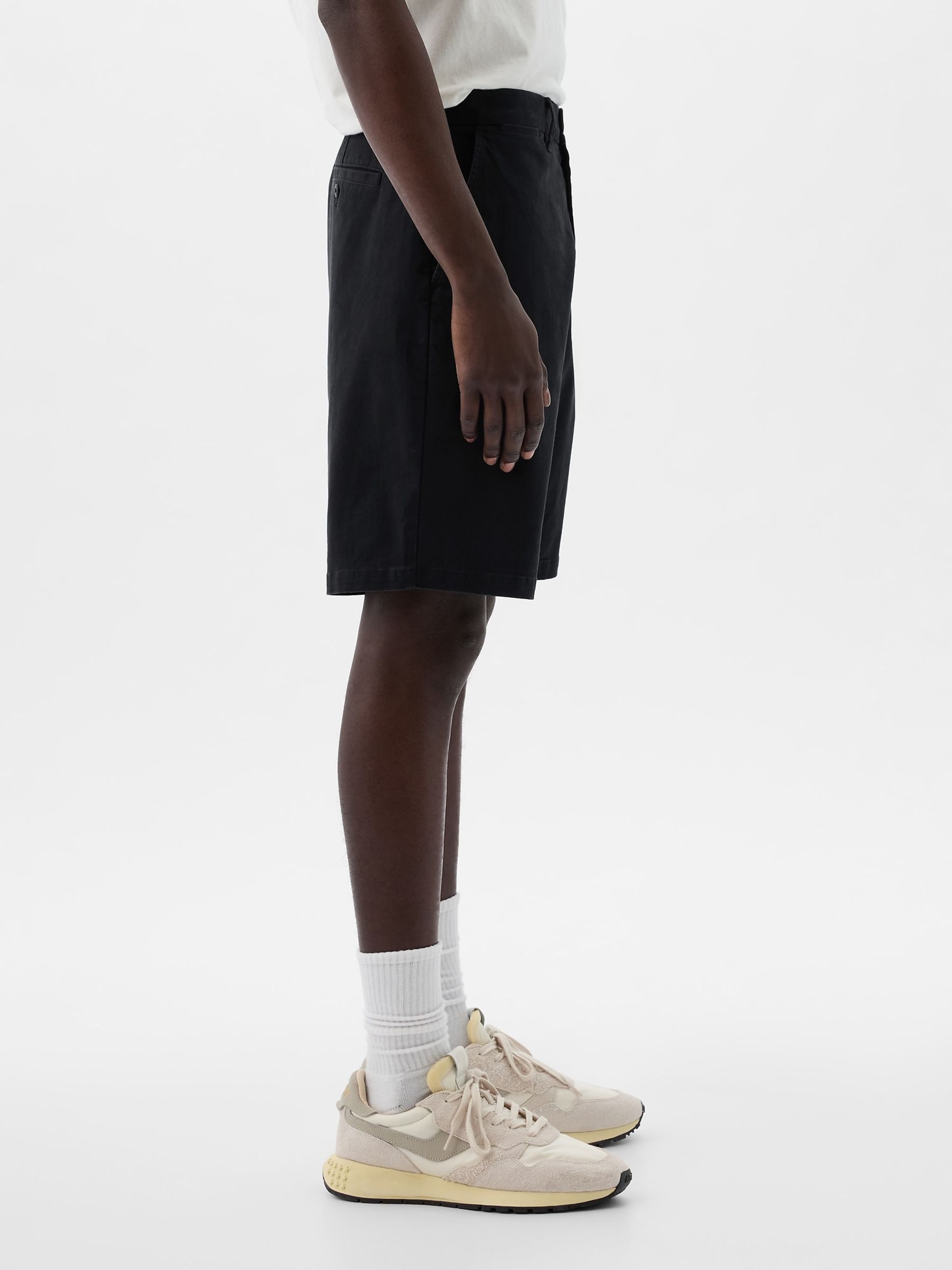 Navy Blue Cotton Blend Vintage Shorts - Image 3 of 5