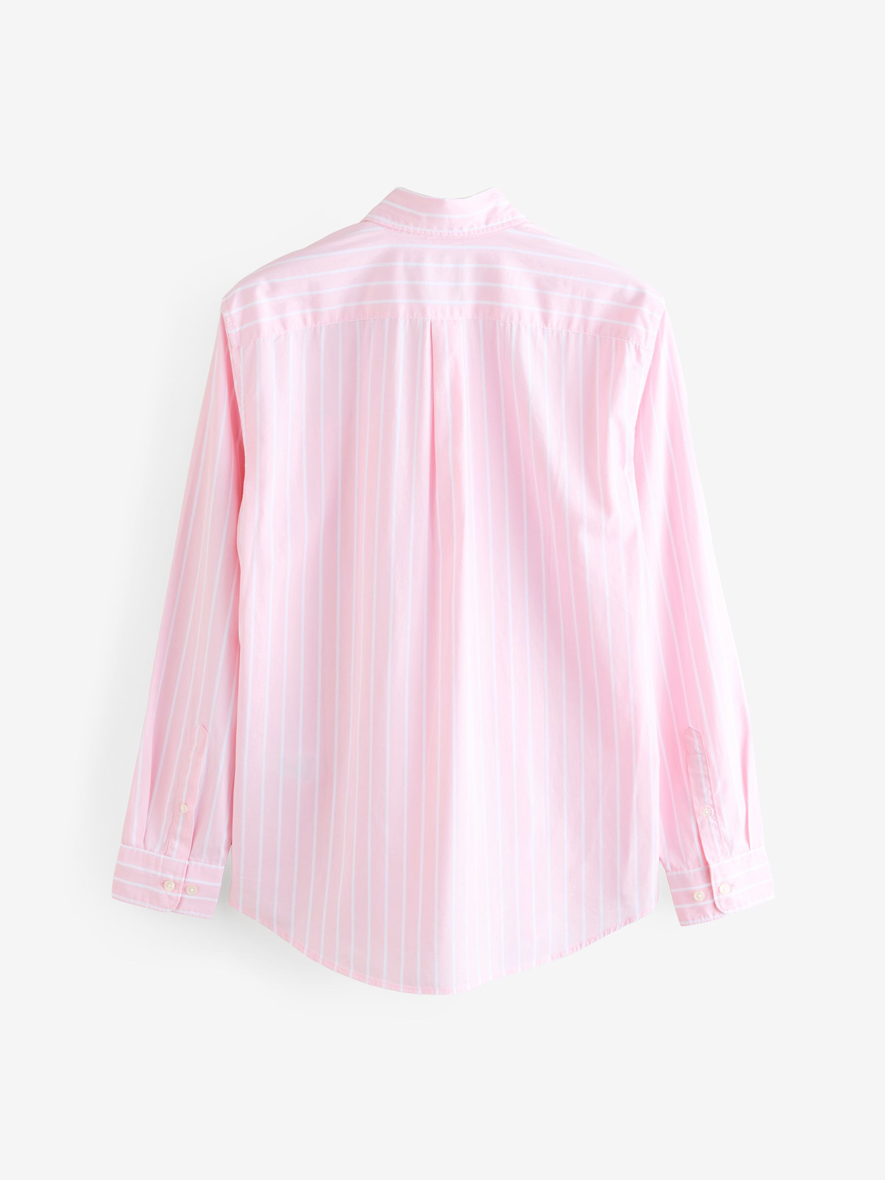 Pink Stripe Long Sleeve Poplin Classic Shirt - Image 2 of 4