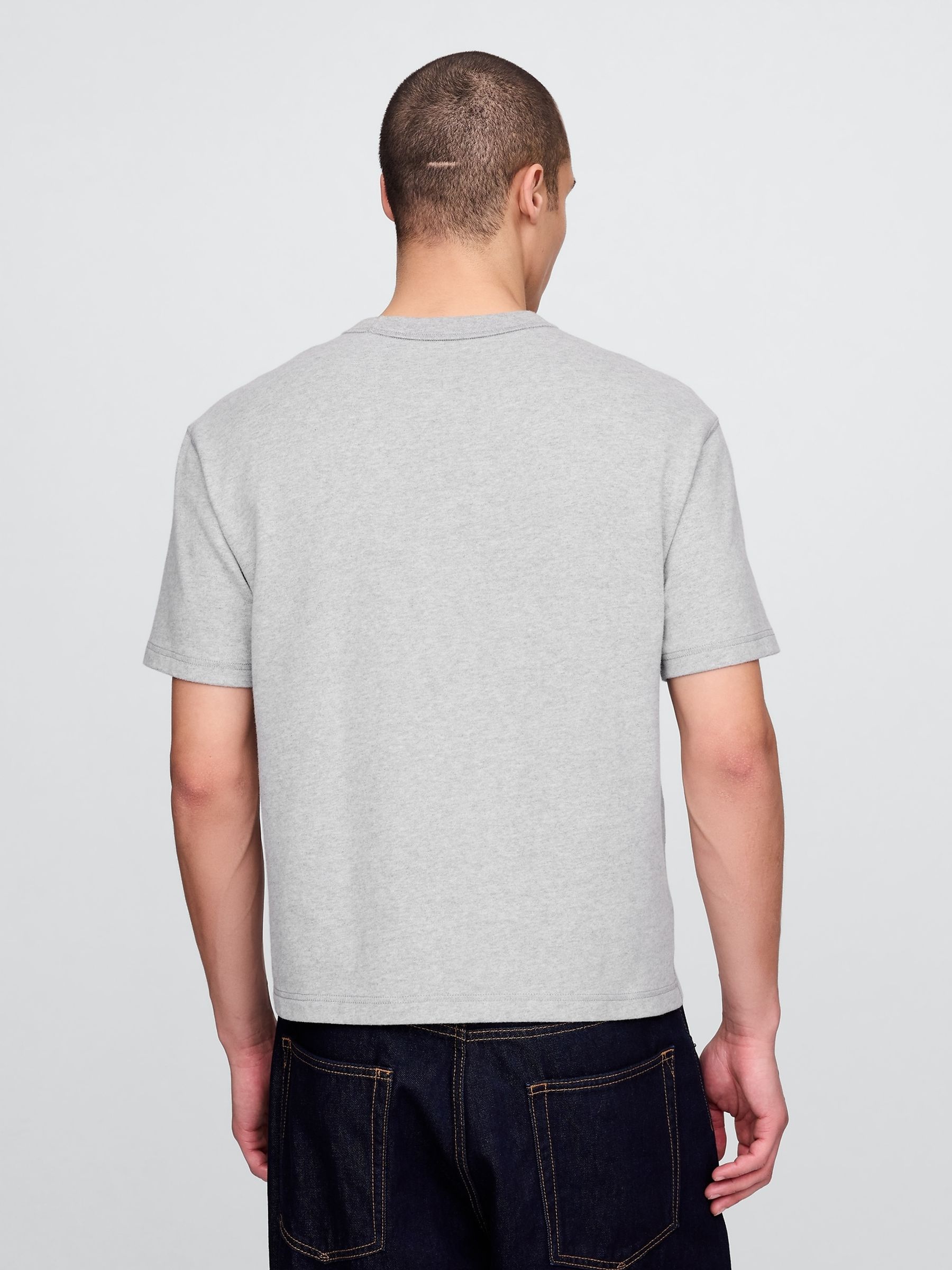 Grey Heavyweight Boxy T-Shirt - Image 2 of 4