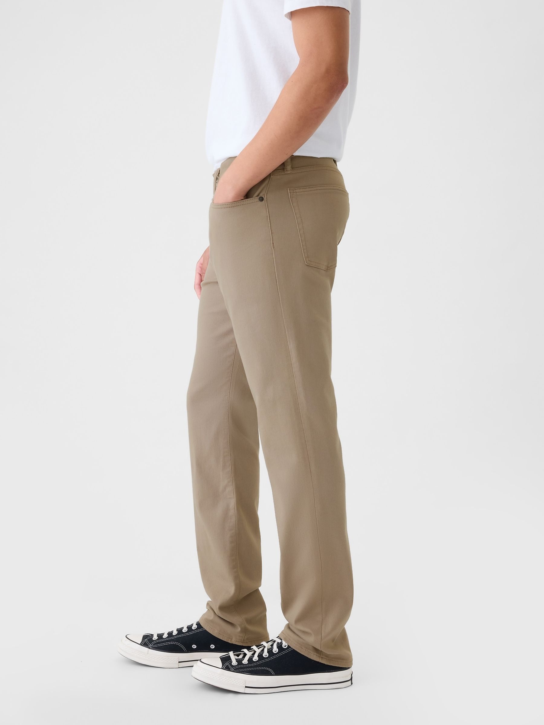 Beige Everyday Straight Fit Jeans - Image 3 of 5