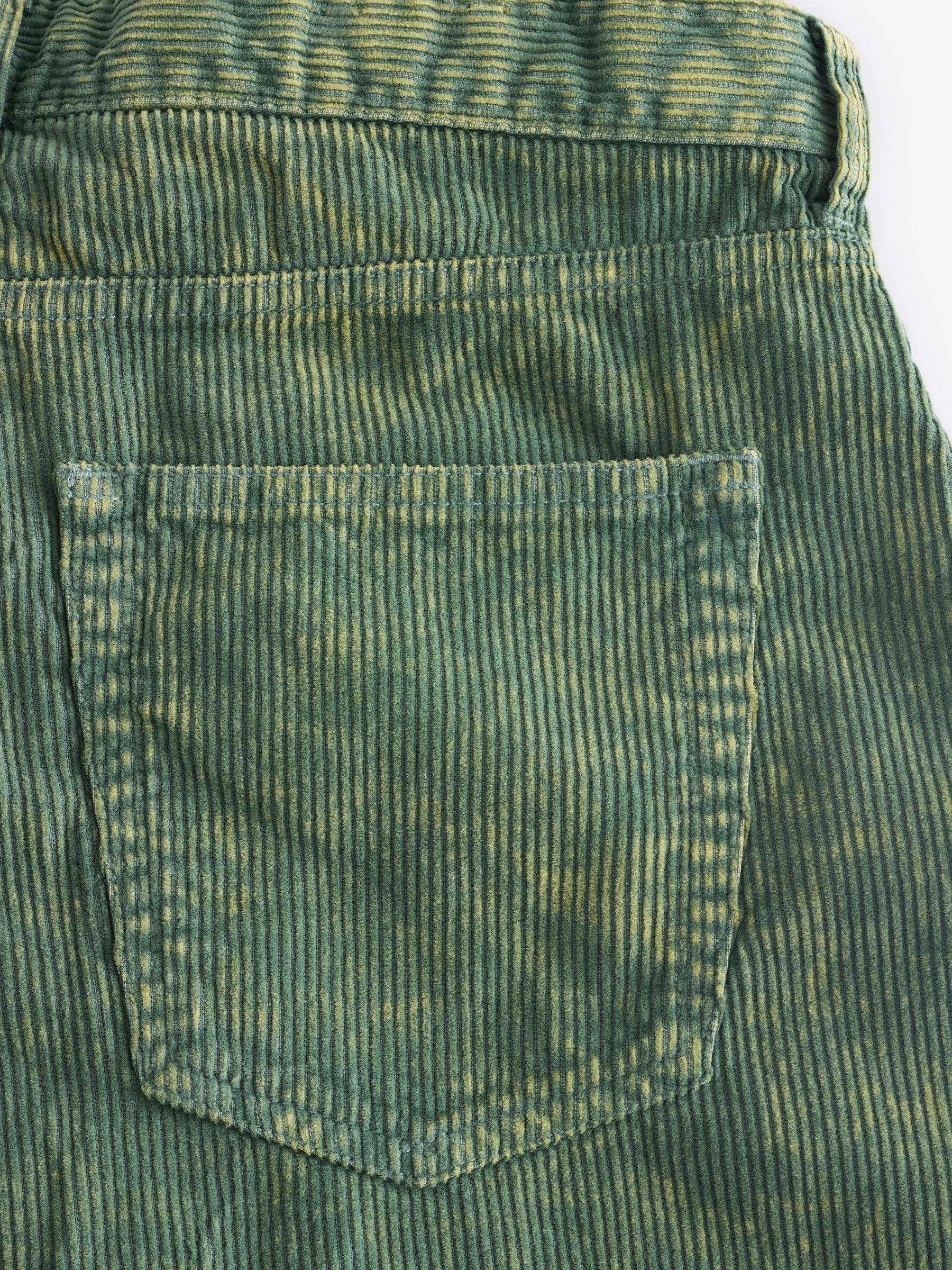 Green Washed Cotton Corduroy Carpenter Shorts - Image 11 of 11