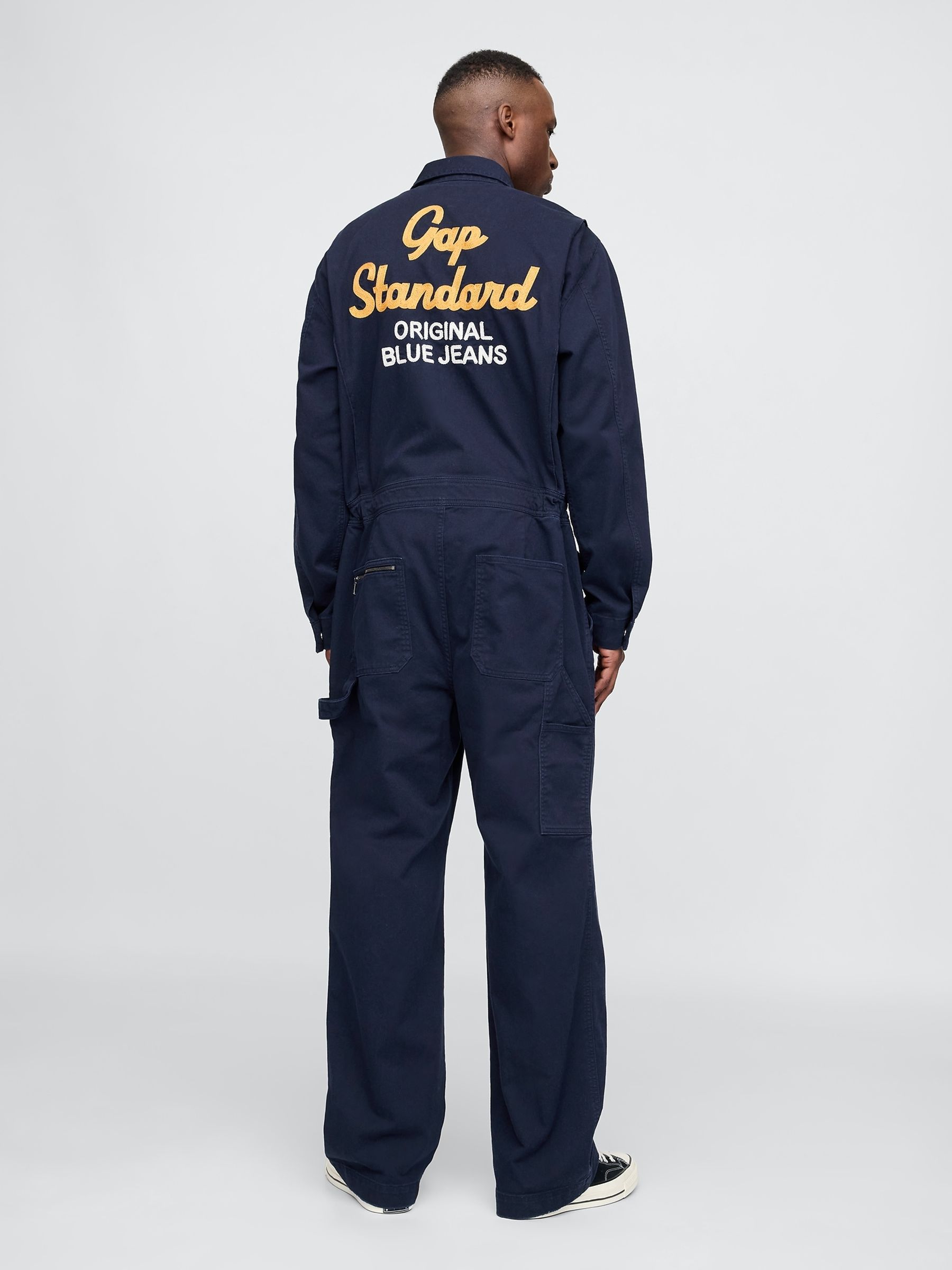 Navy Blue Twill Coveralls - Image 2 of 11