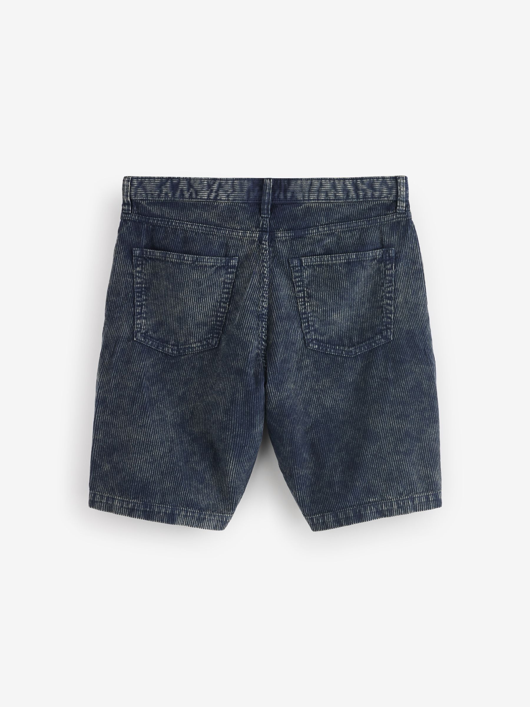 Blue Washed Cotton Corduroy Carpenter Shorts - Image 7 of 10