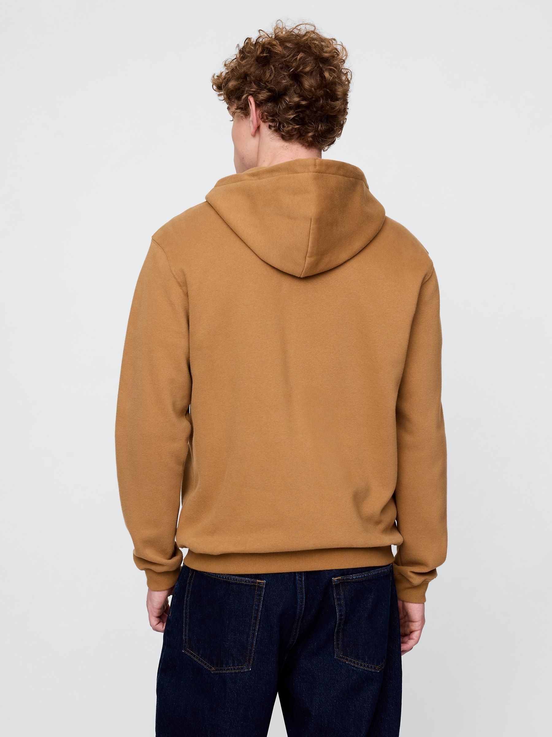 Brown Vintage Soft Zip Hoodie - Image 2 of 5