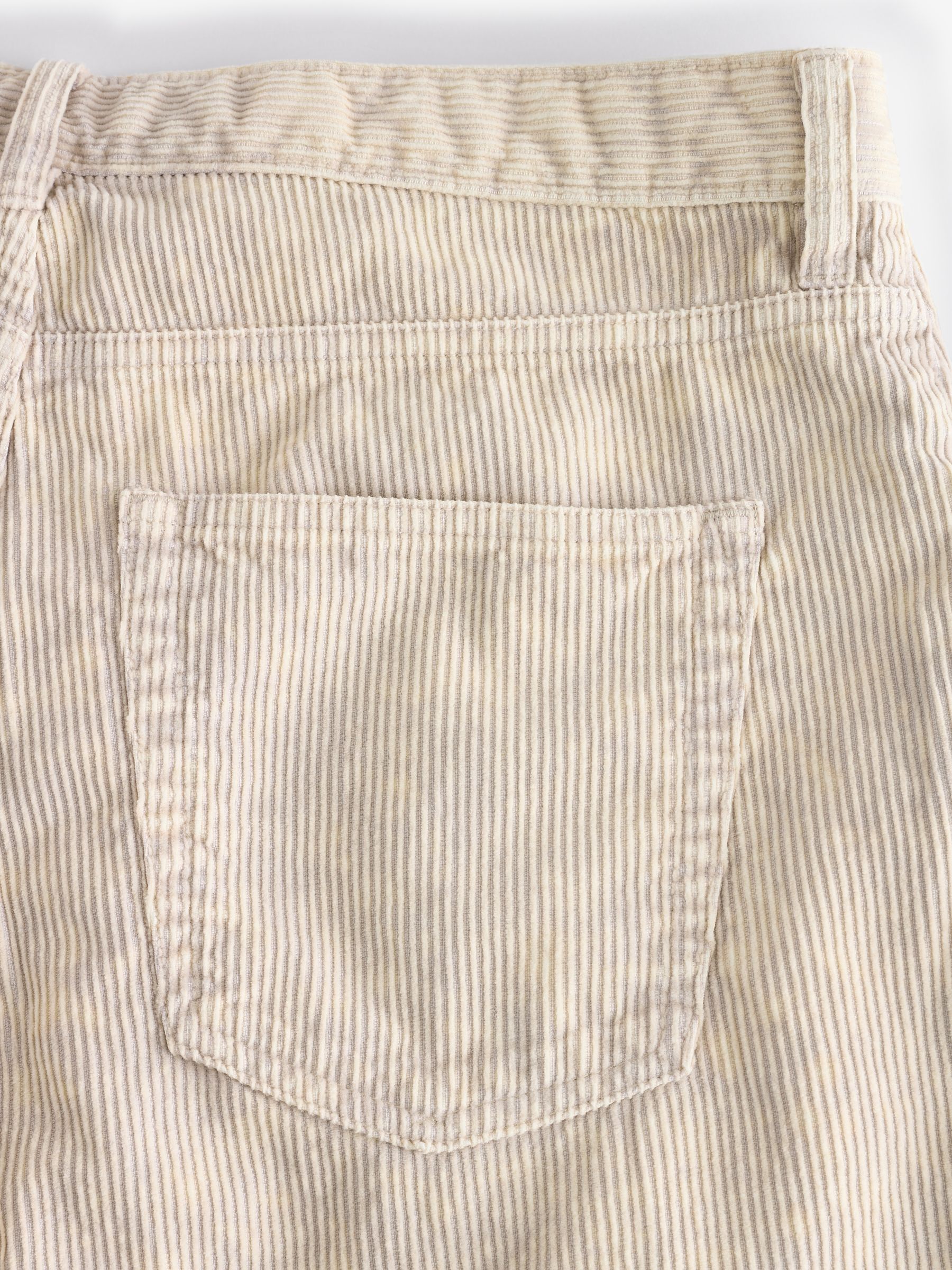 Cream Washed Cotton Corduroy Carpenter Shorts - Image 10 of 11