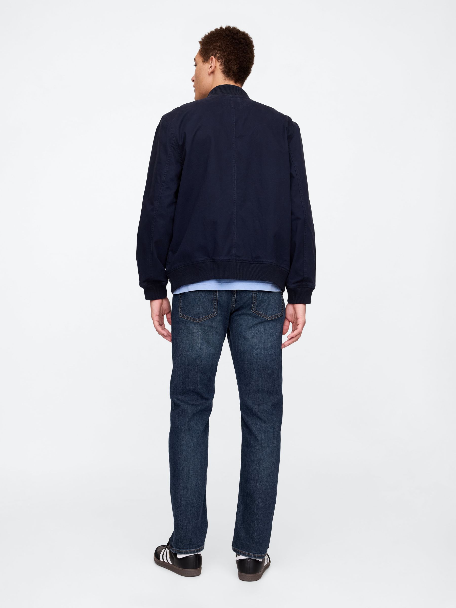 Dark Wash Blue Straight Leg Jeans - Image 2 of 6