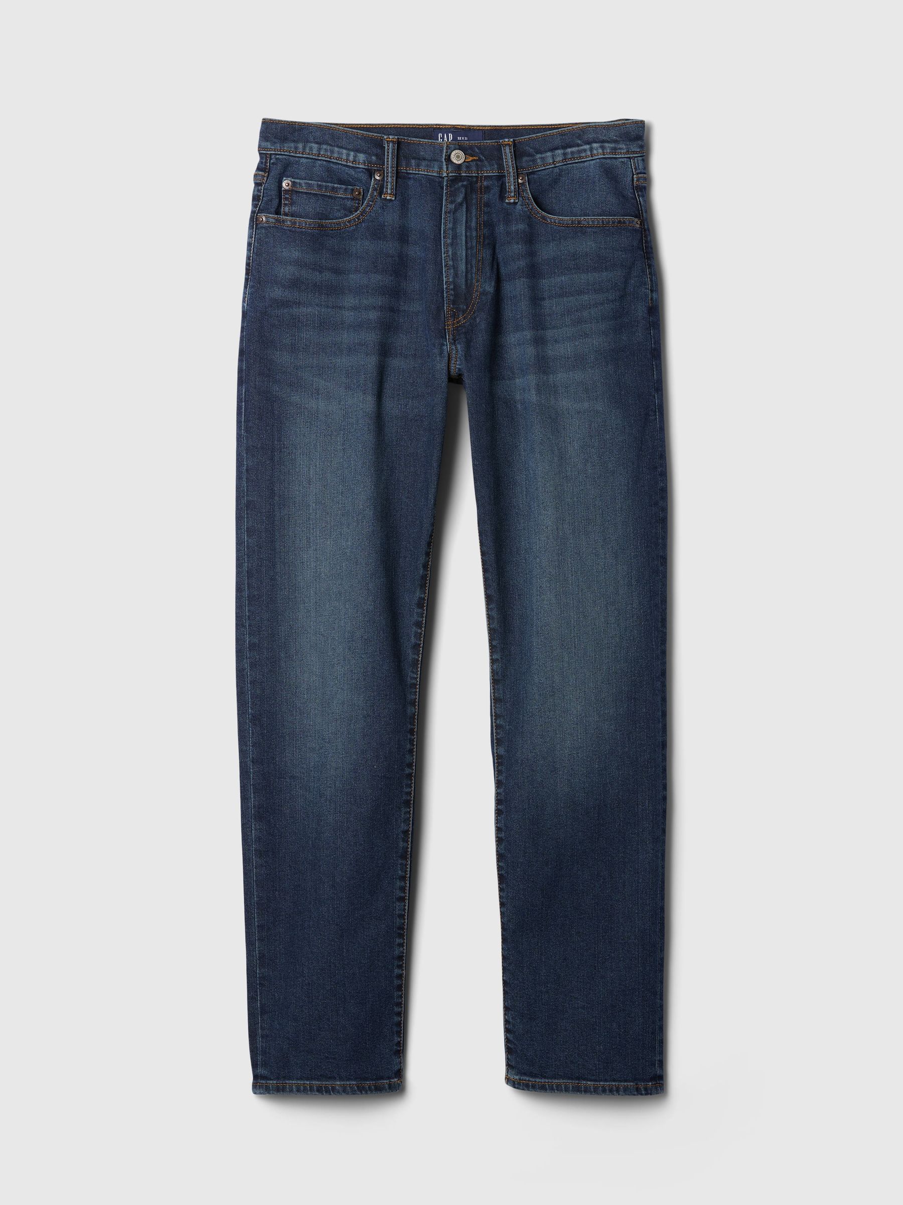 Dark Wash Blue Straight Leg Jeans - Image 6 of 6