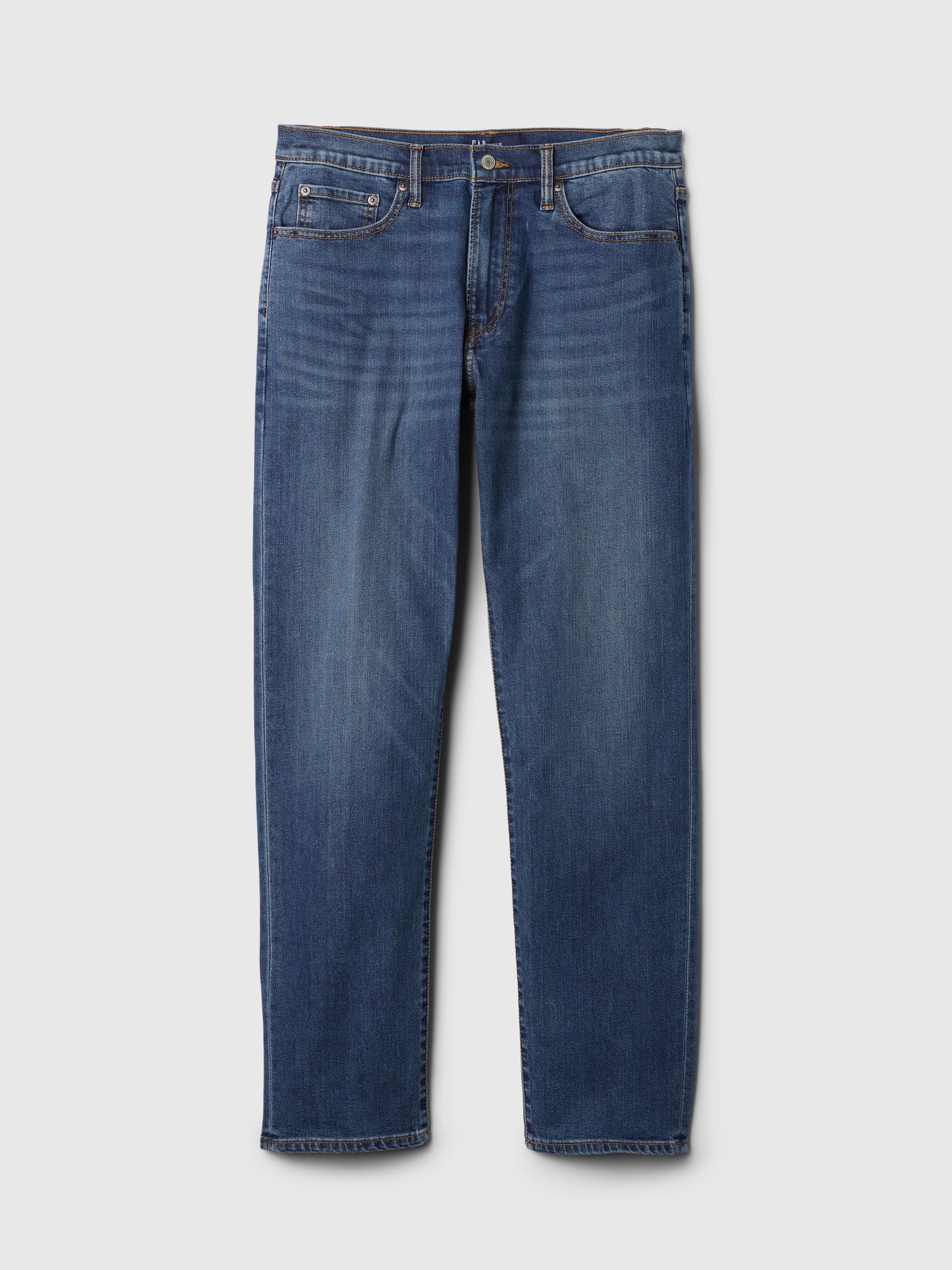 Medium Wash Blue Straight Leg Jeans - Image 6 of 6