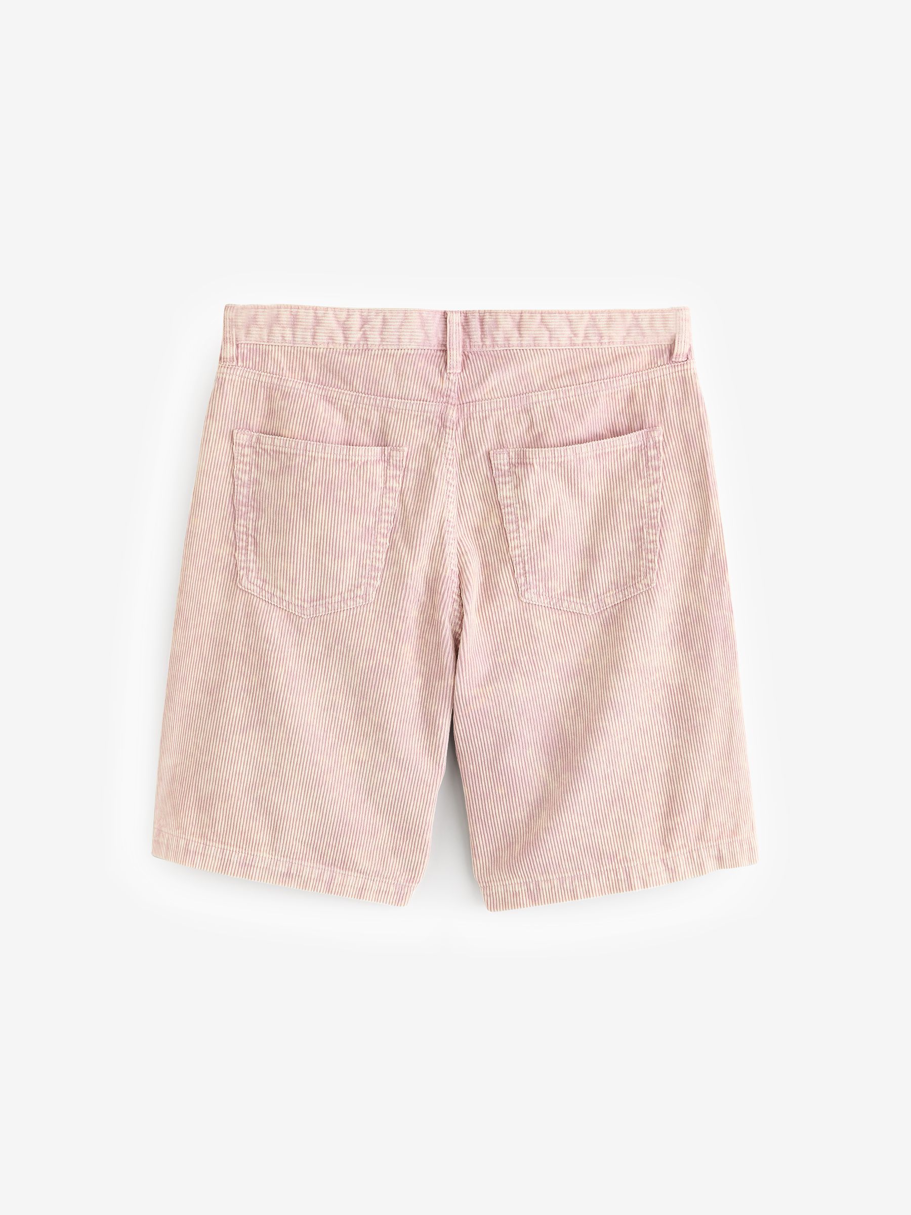 Pink Washed Cotton Corduroy Carpenter Shorts - Image 7 of 10