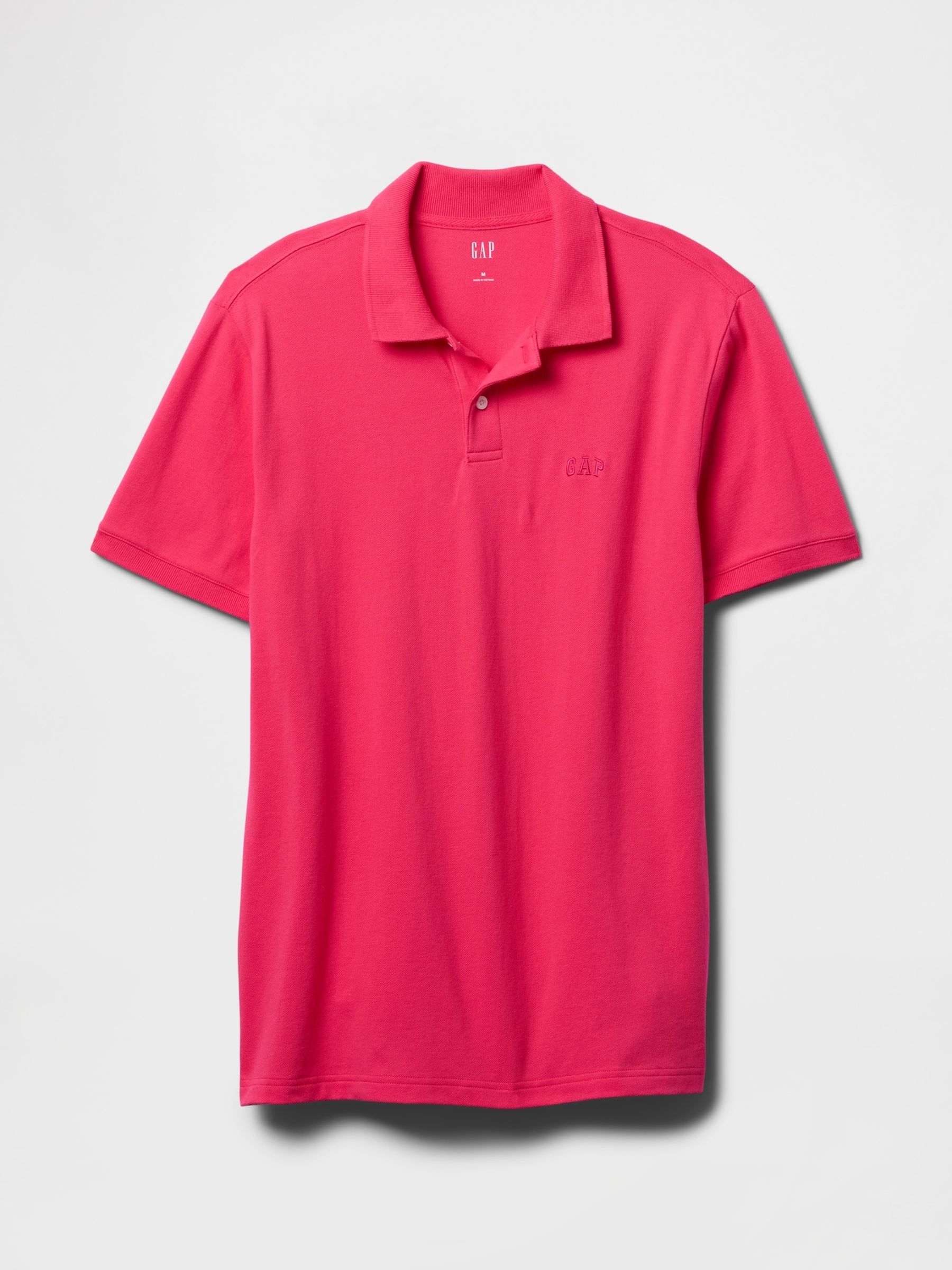 Pink Logo Pique Polo Shirt - Image 4 of 5