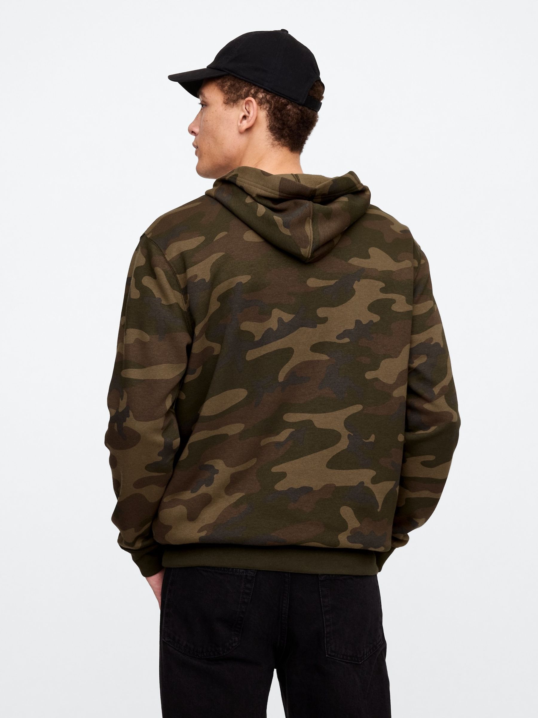 Brown Camo Pullover Arch Logo Hoodie - Image 2 of 5