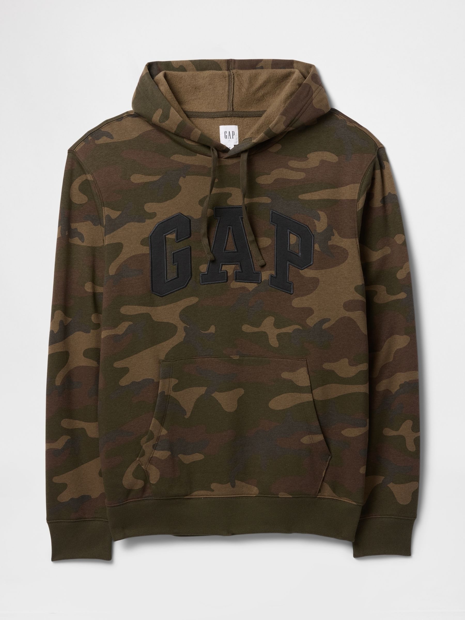 Brown Camo Pullover Arch Logo Hoodie - Image 4 of 5