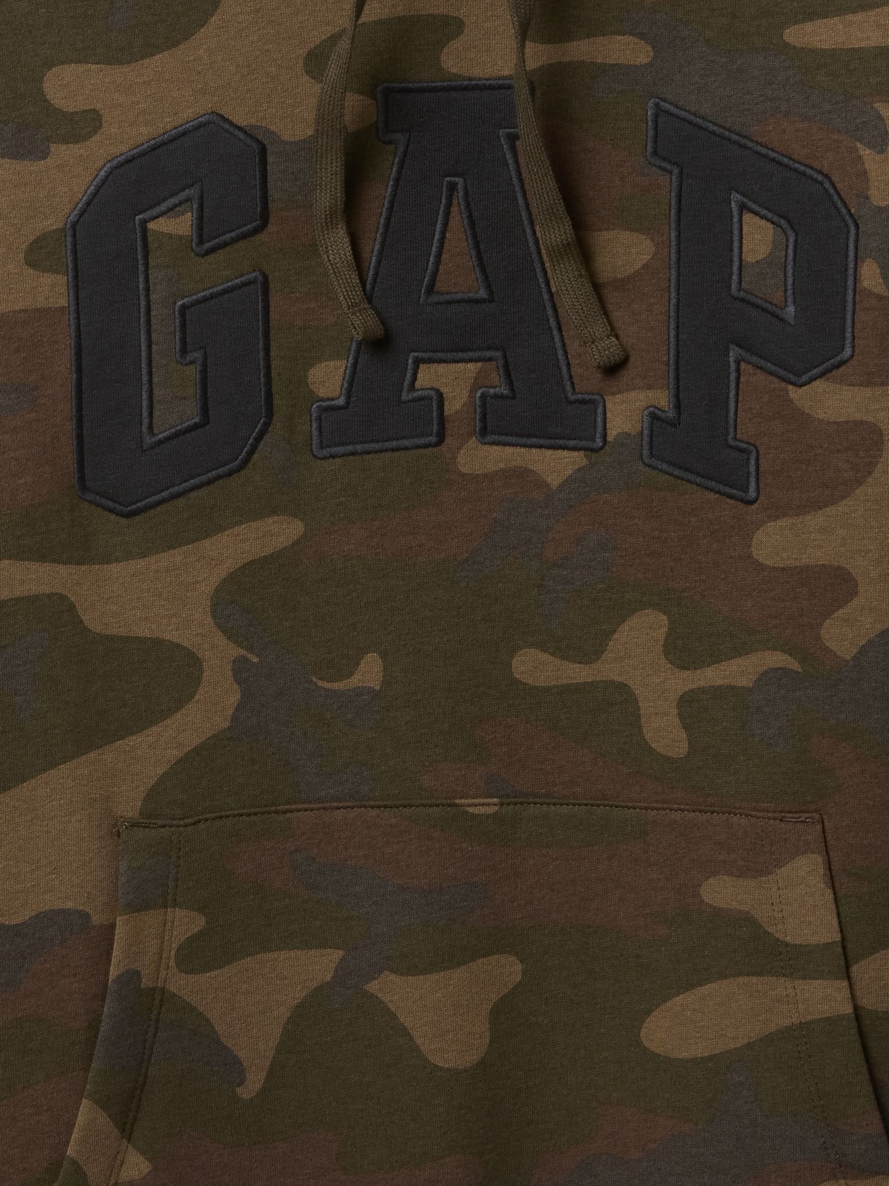 Brown Camo Pullover Arch Logo Hoodie - Image 5 of 5