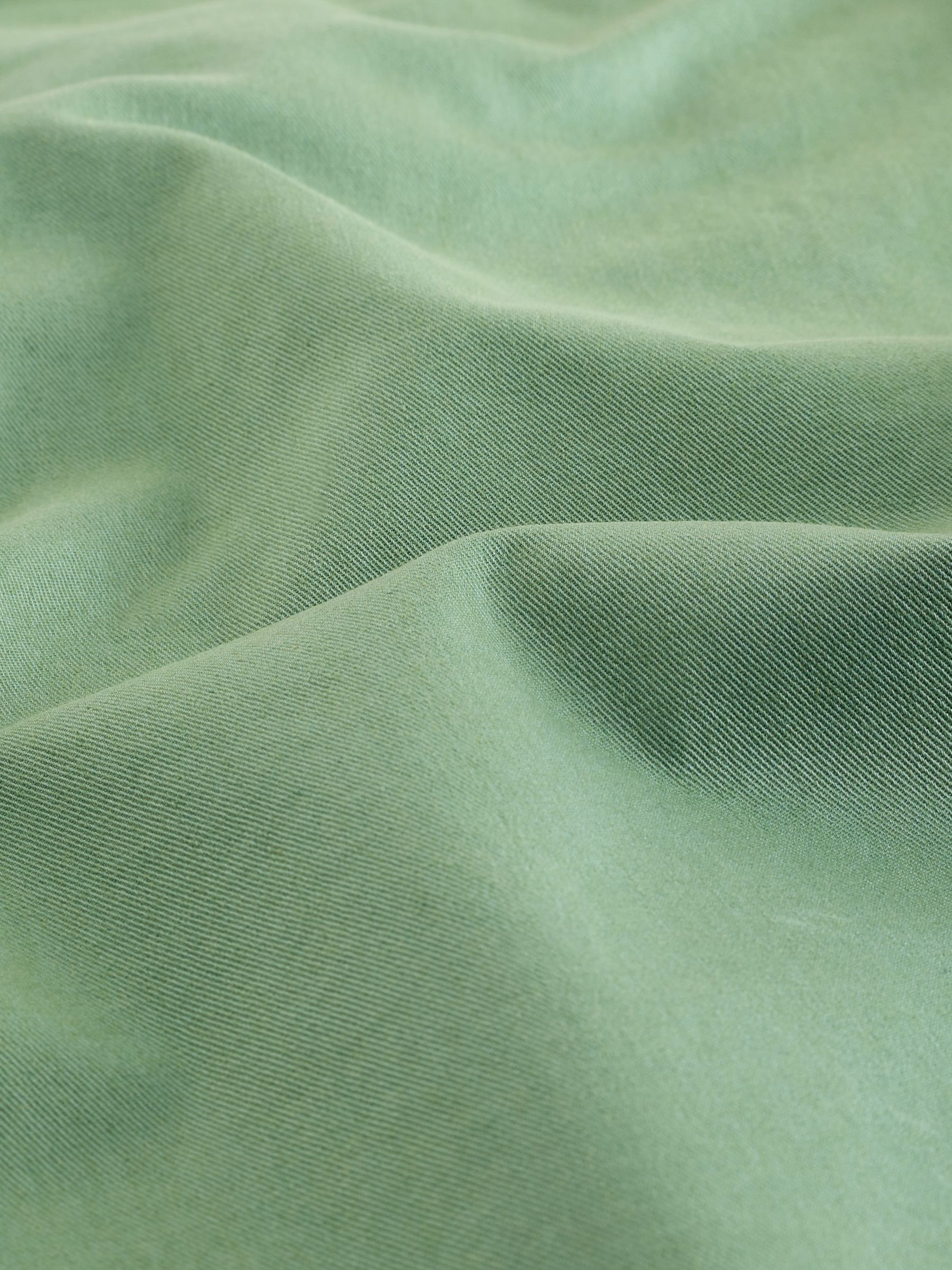 Green Cotton Blend 10 Inch Skinny Fit Modern Chino Shorts - Image 3 of 5
