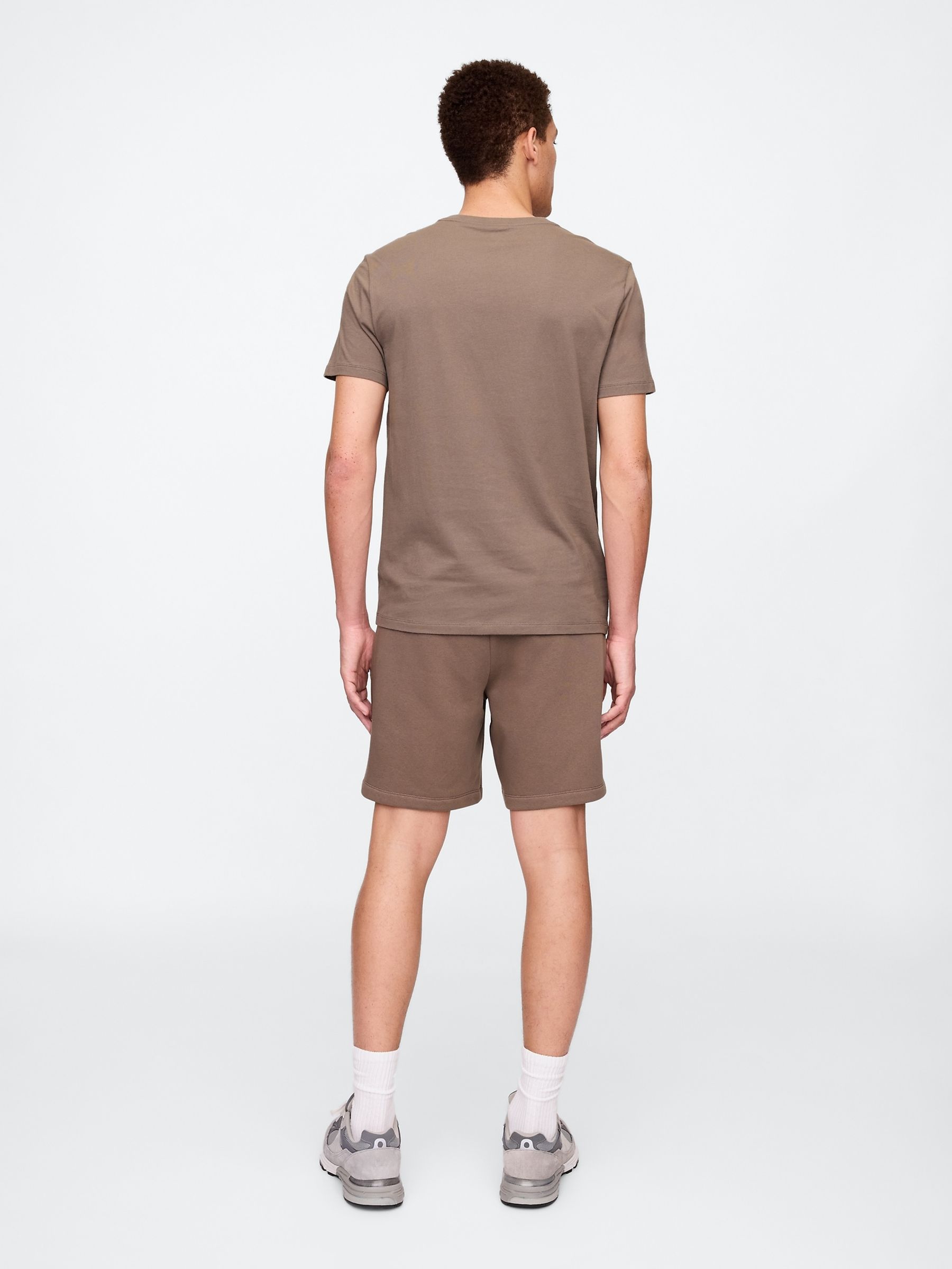 Brown Pull On Logo Shorts - Image 3 of 4