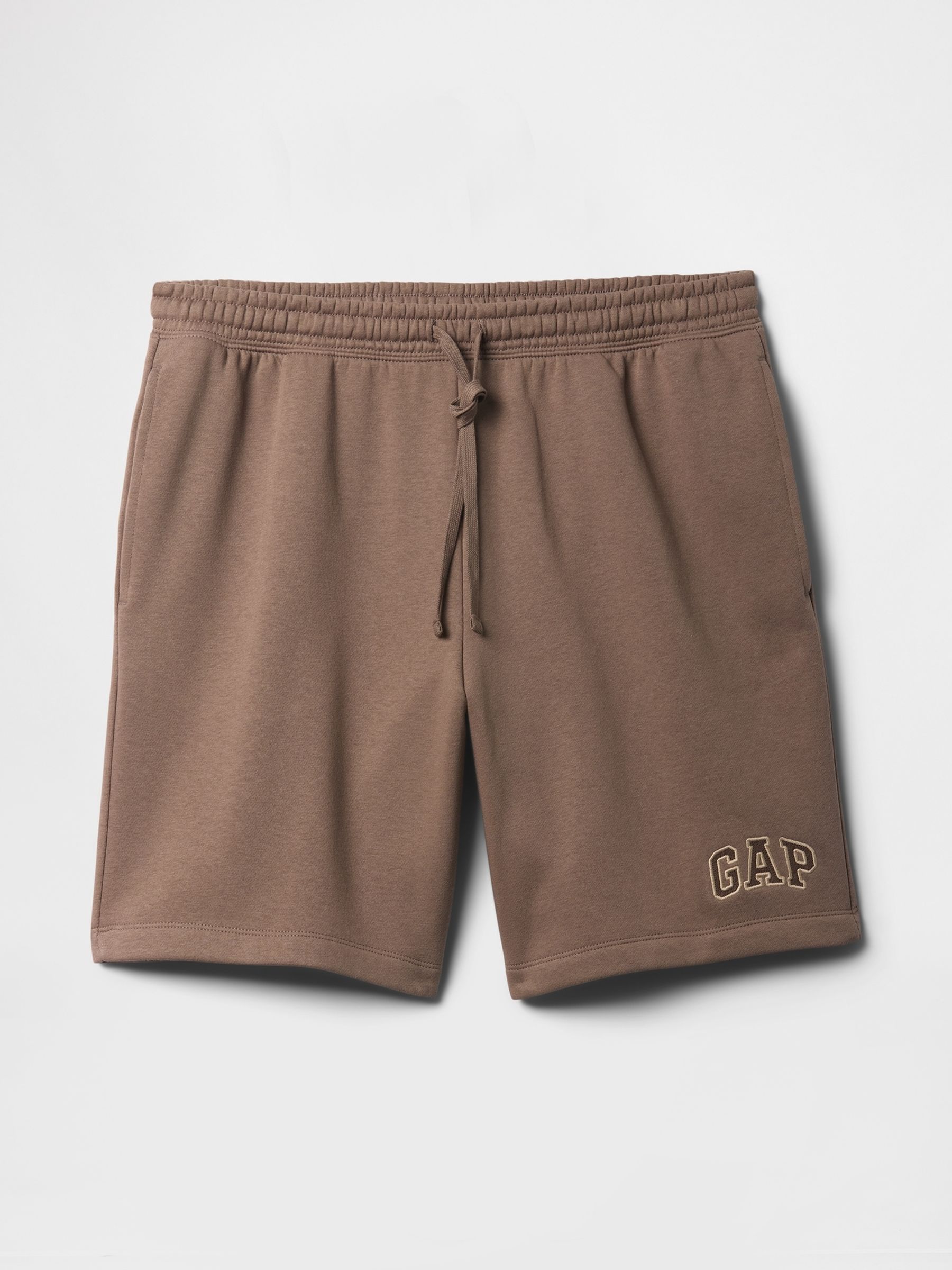 Brown Pull On Logo Shorts - Image 4 of 4