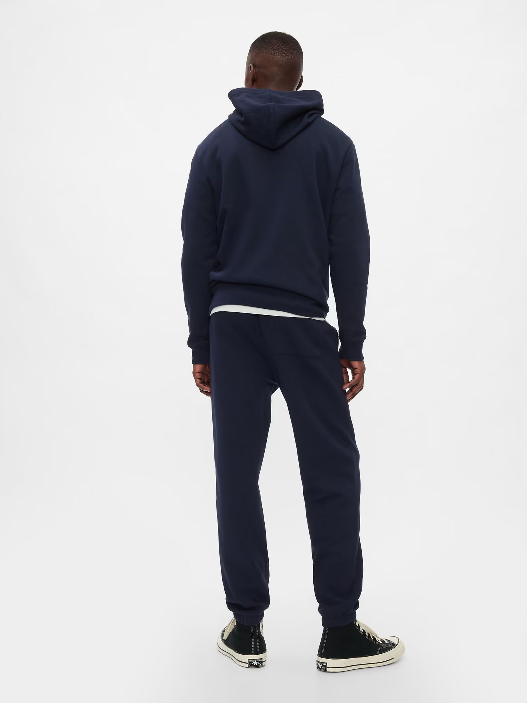 Navy Blue Logo Fleece-Lined Joggers - Image 2 of 4