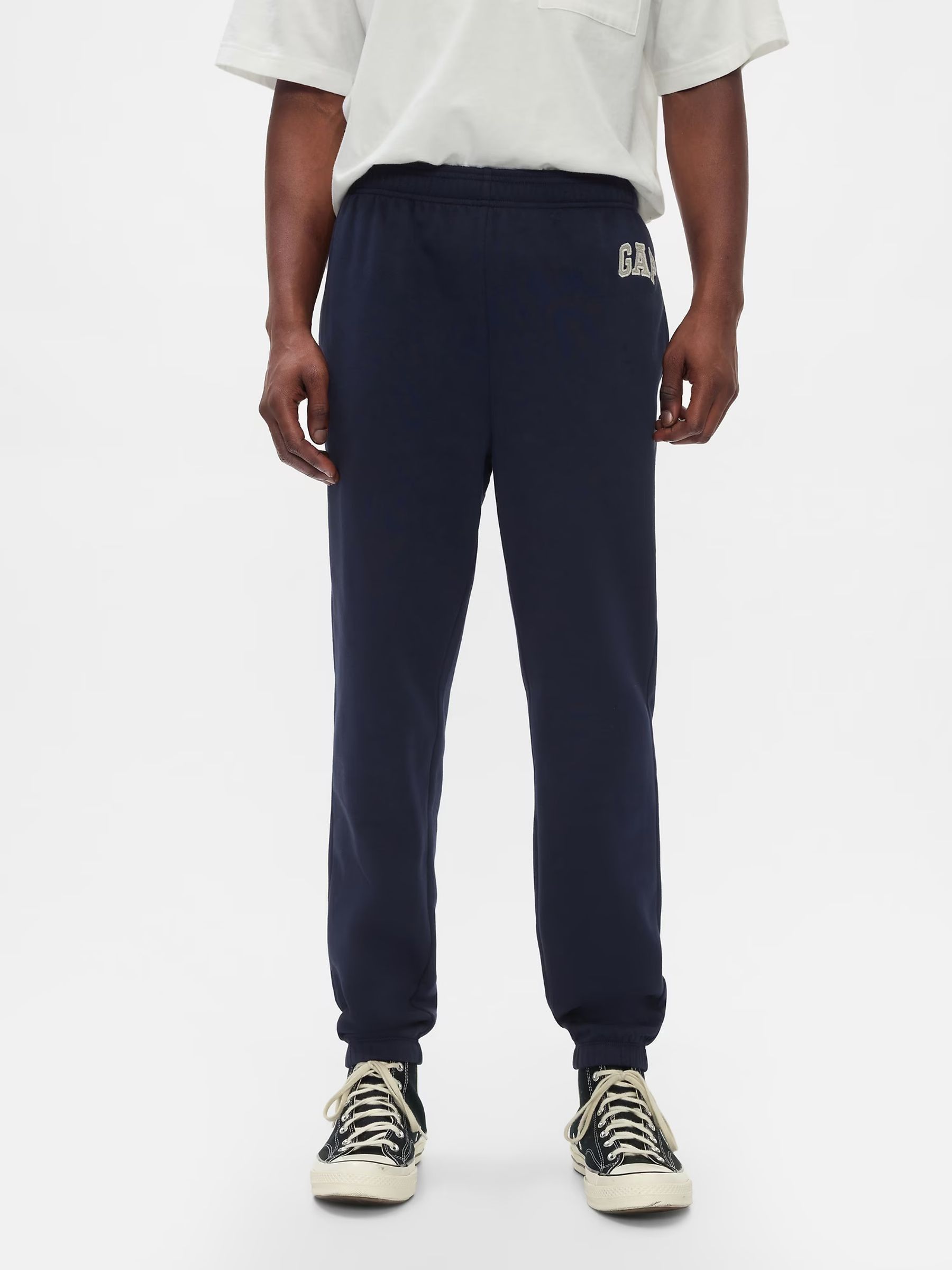 Navy Blue Logo Fleece-Lined Joggers - Image 3 of 4