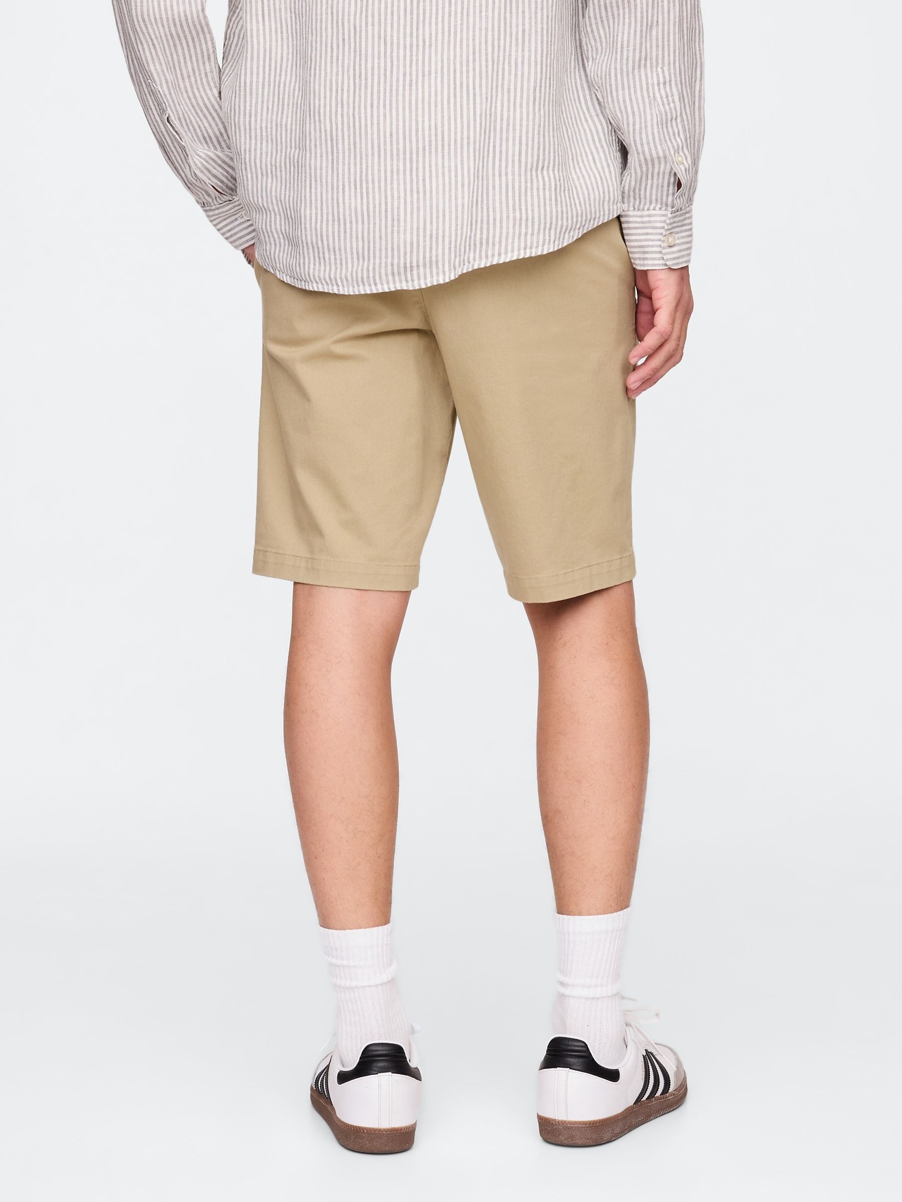 Brown 10" Modern Chino Shorts Skinny Fit - Image 2 of 5