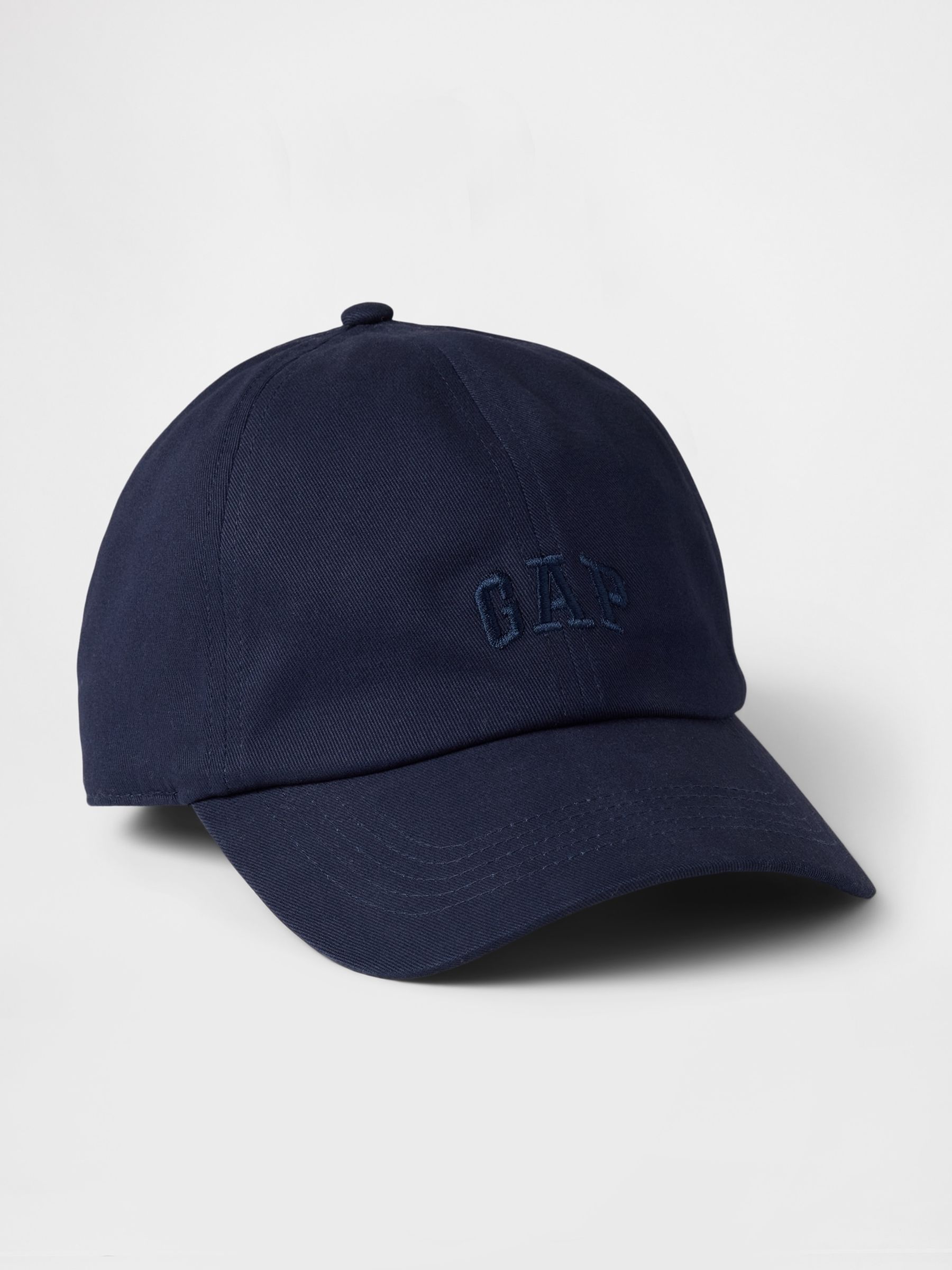 Navy Blue Adult Logo Cotton Baseball Hat - Image 1 of 1