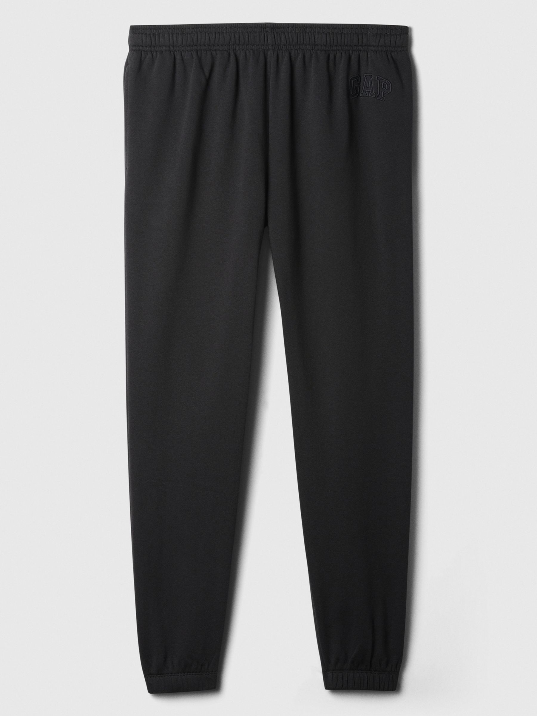 Black Logo Fleece-Lined Joggers - Image 4 of 4