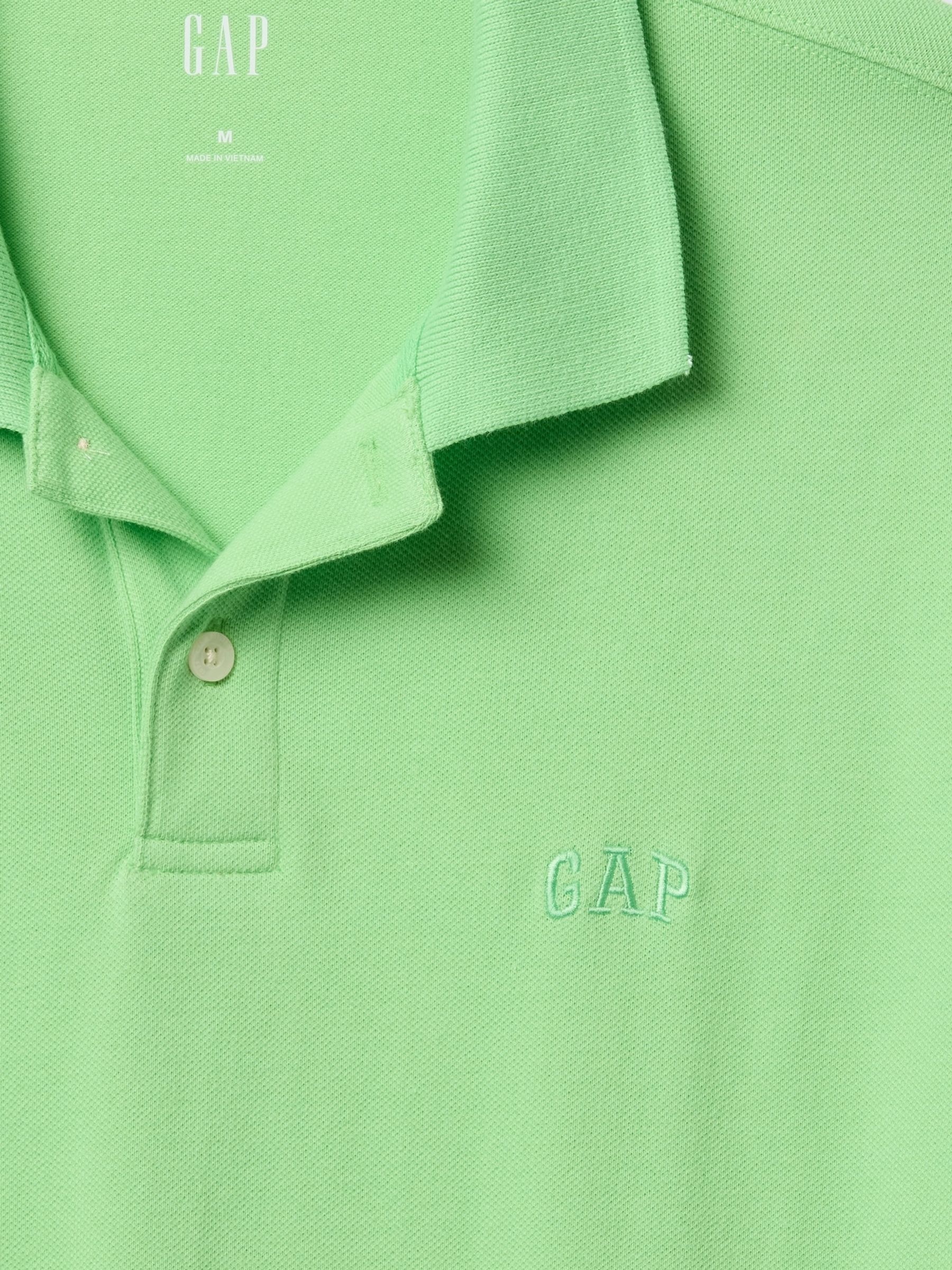 Green Logo Pique Polo Shirt - Image 5 of 5