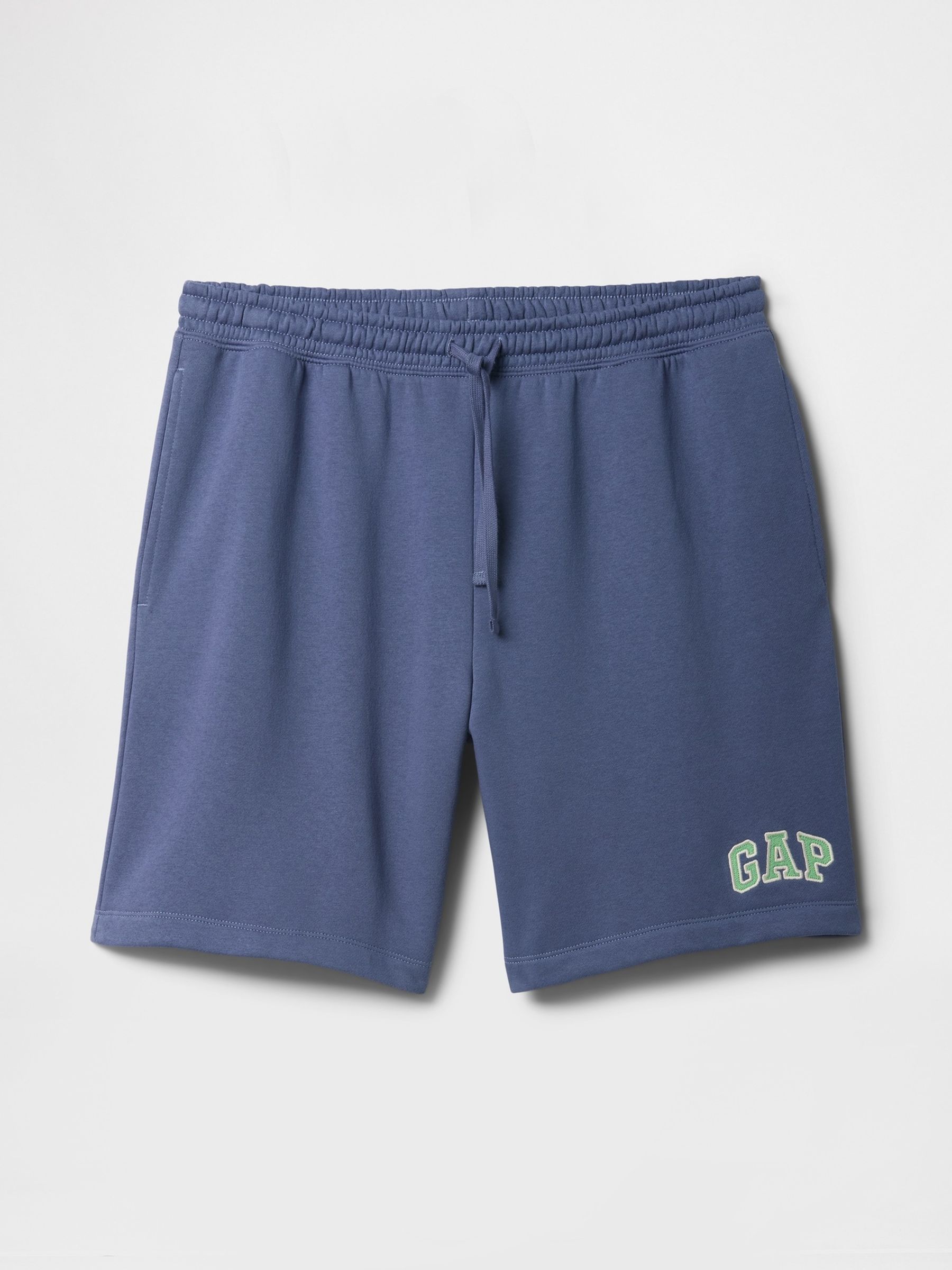 Blue Pull On Logo Jogger Shorts - Image 4 of 4