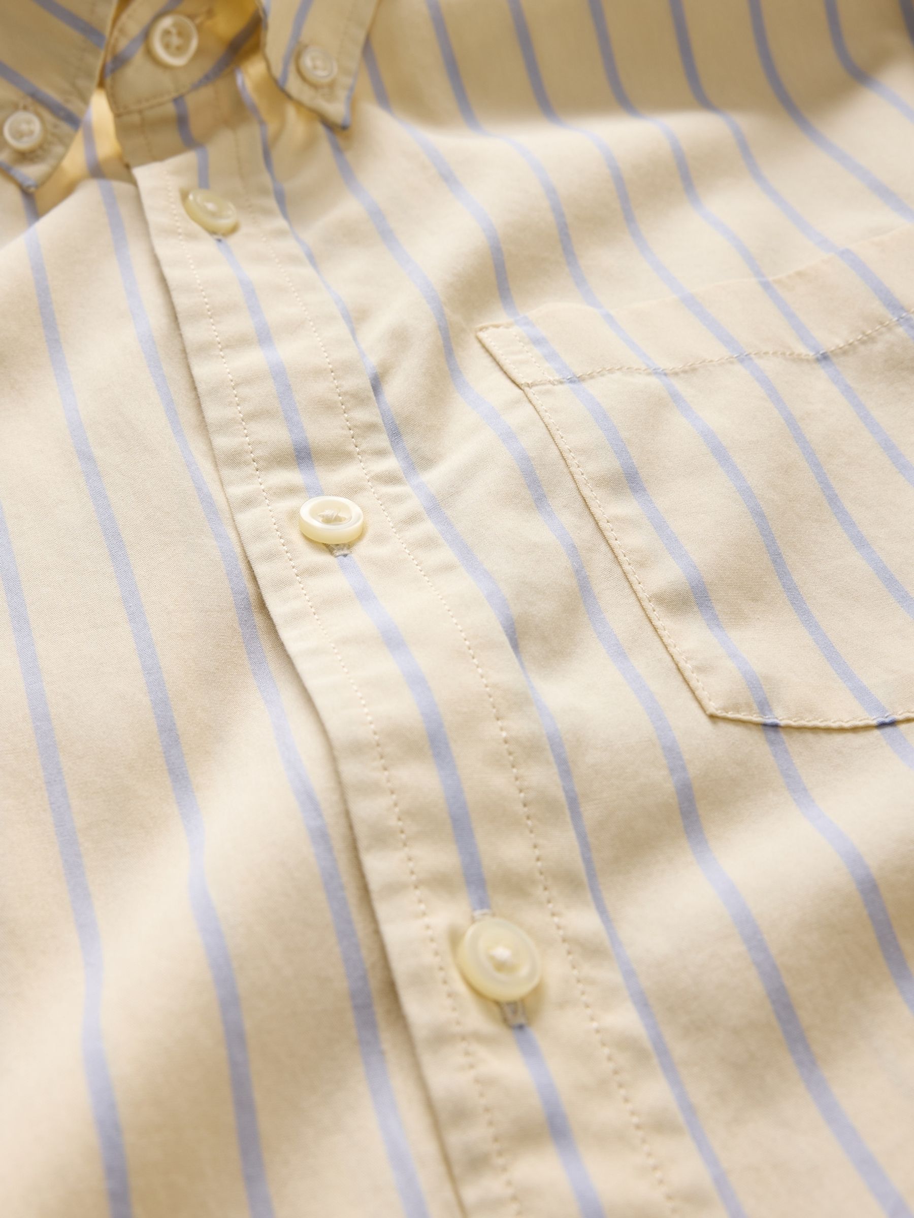 Yellow Stripe Long Sleeve Poplin Classic Shirt - Image 5 of 5