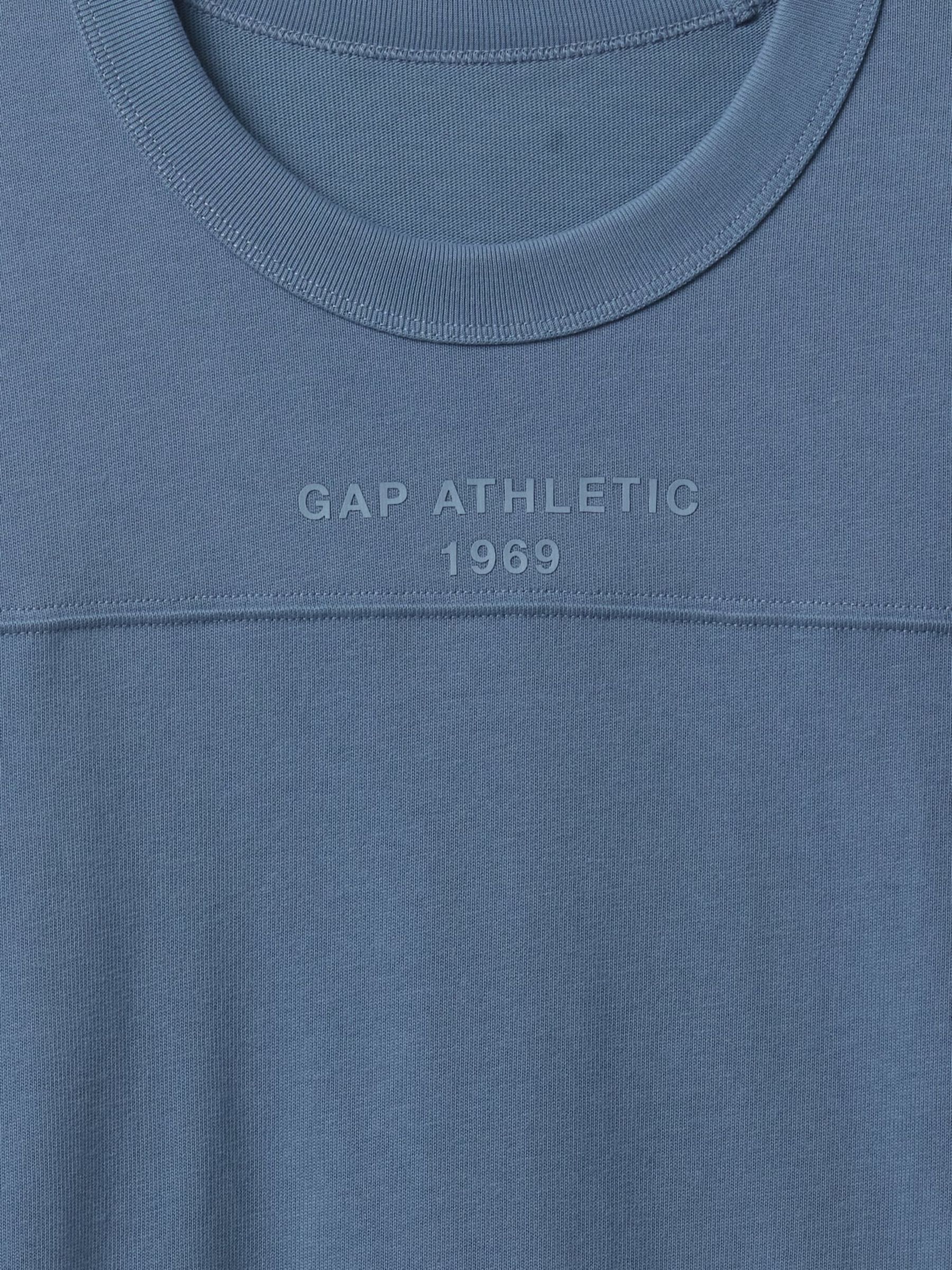 Navy Blue Oversized Athletic Logo T-Shirt - Image 5 of 5