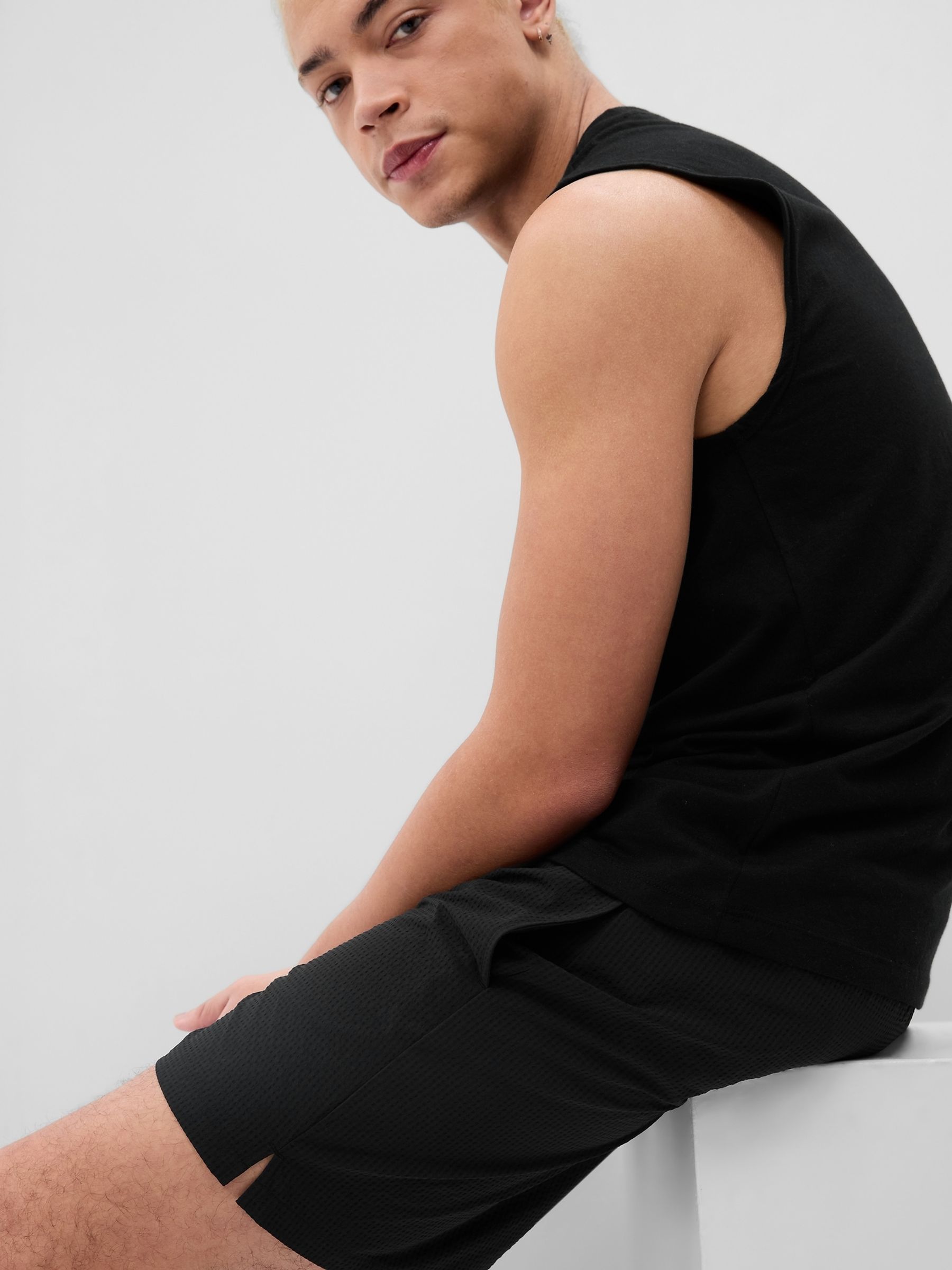 Black 6 Inch Swim Shorts - Image 3 of 4