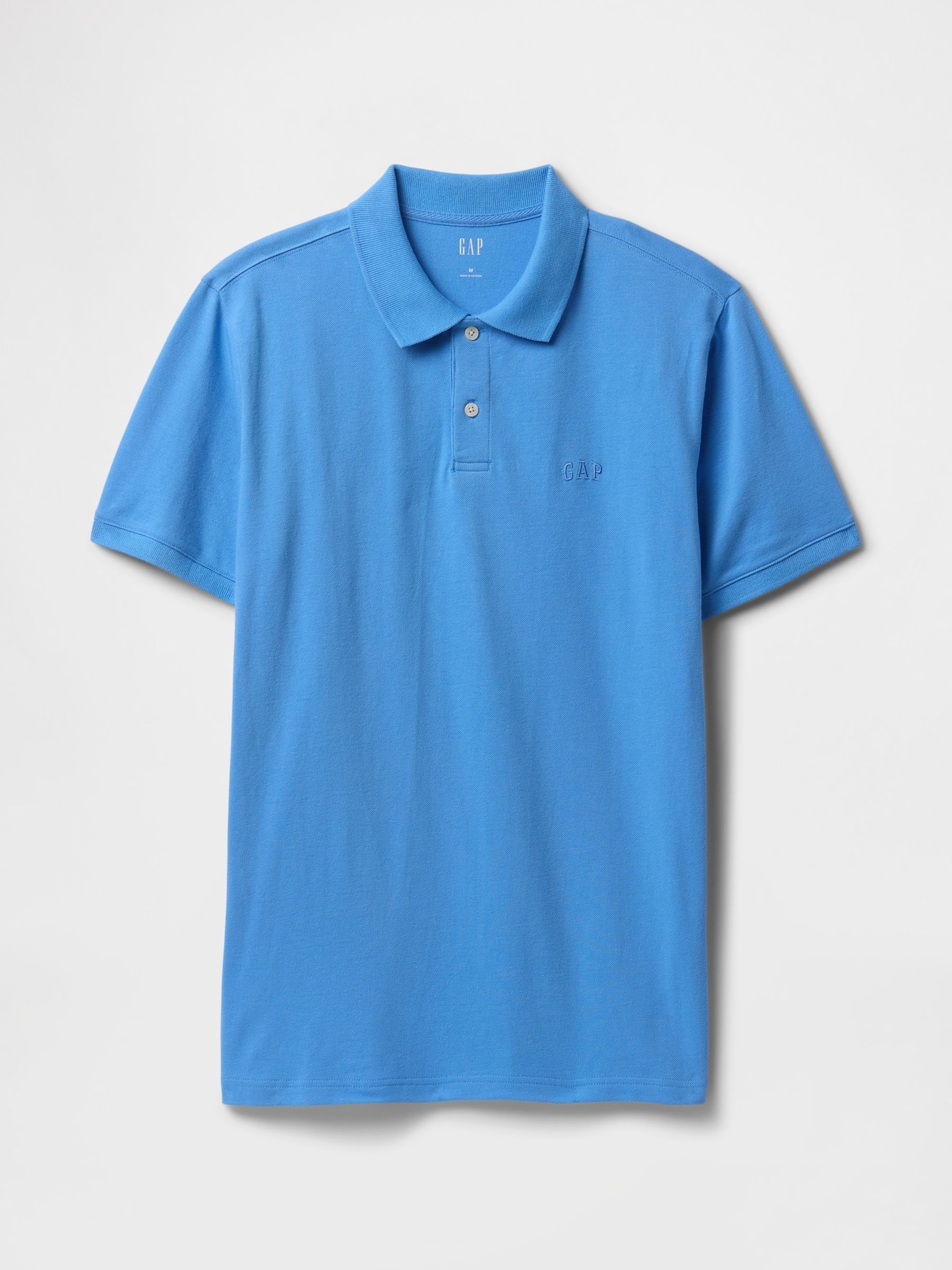Blue Logo Pique Polo Shirt - Image 4 of 5